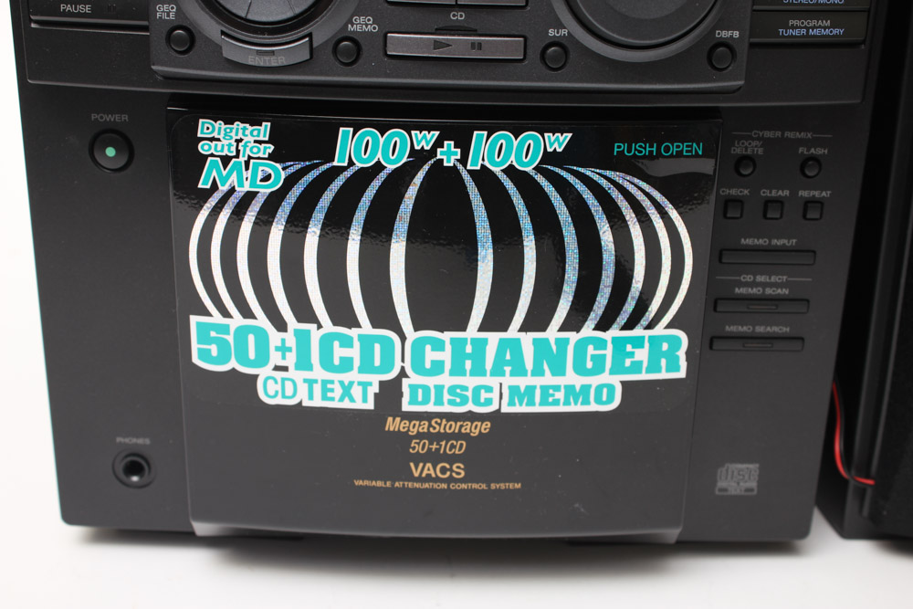 Sony CD Changer Bookshelf Stereo and Samsung Speaker System