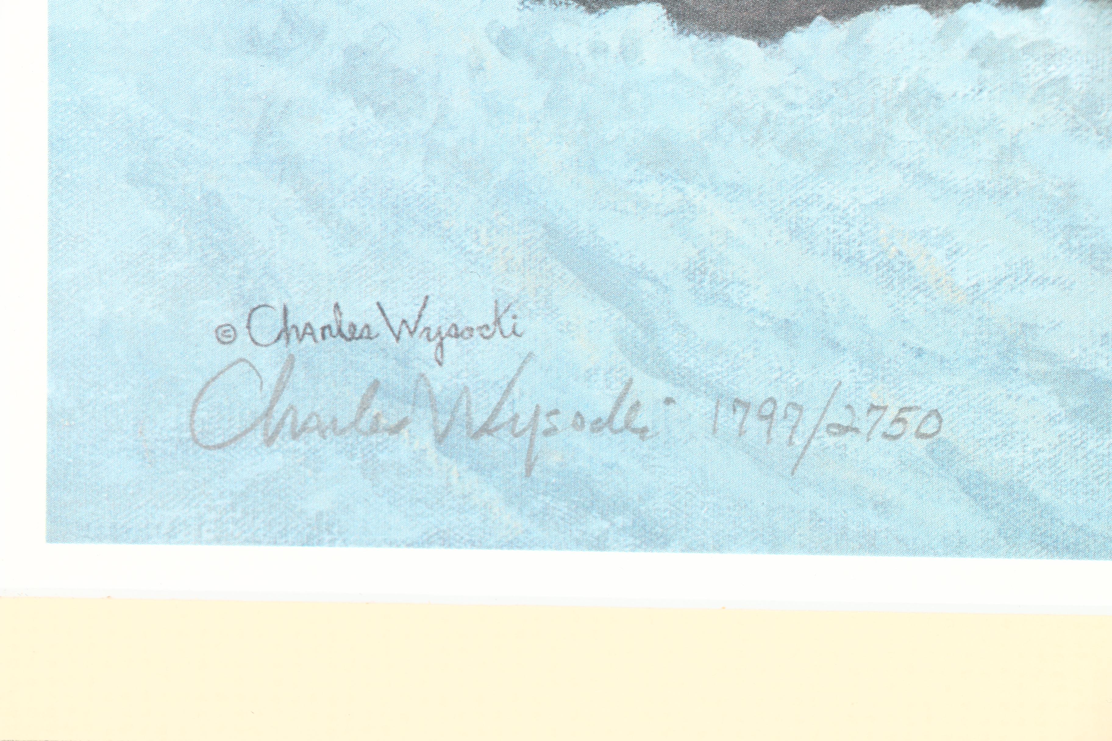 Charles Wysocki Limited Edition Offset Lithograph "Where the Buoys Are"