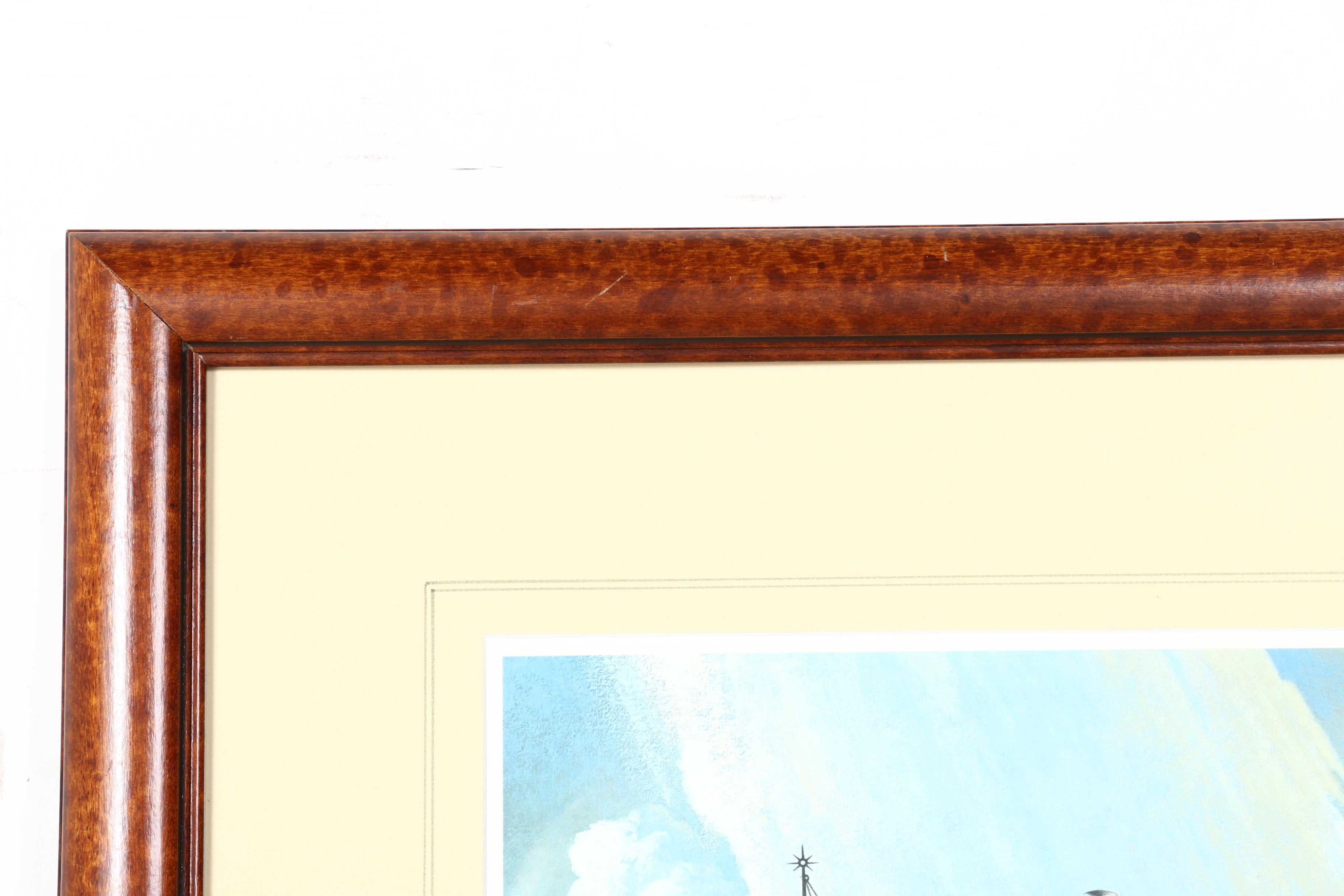 Charles Wysocki Limited Edition Offset Lithograph "Where the Buoys Are"