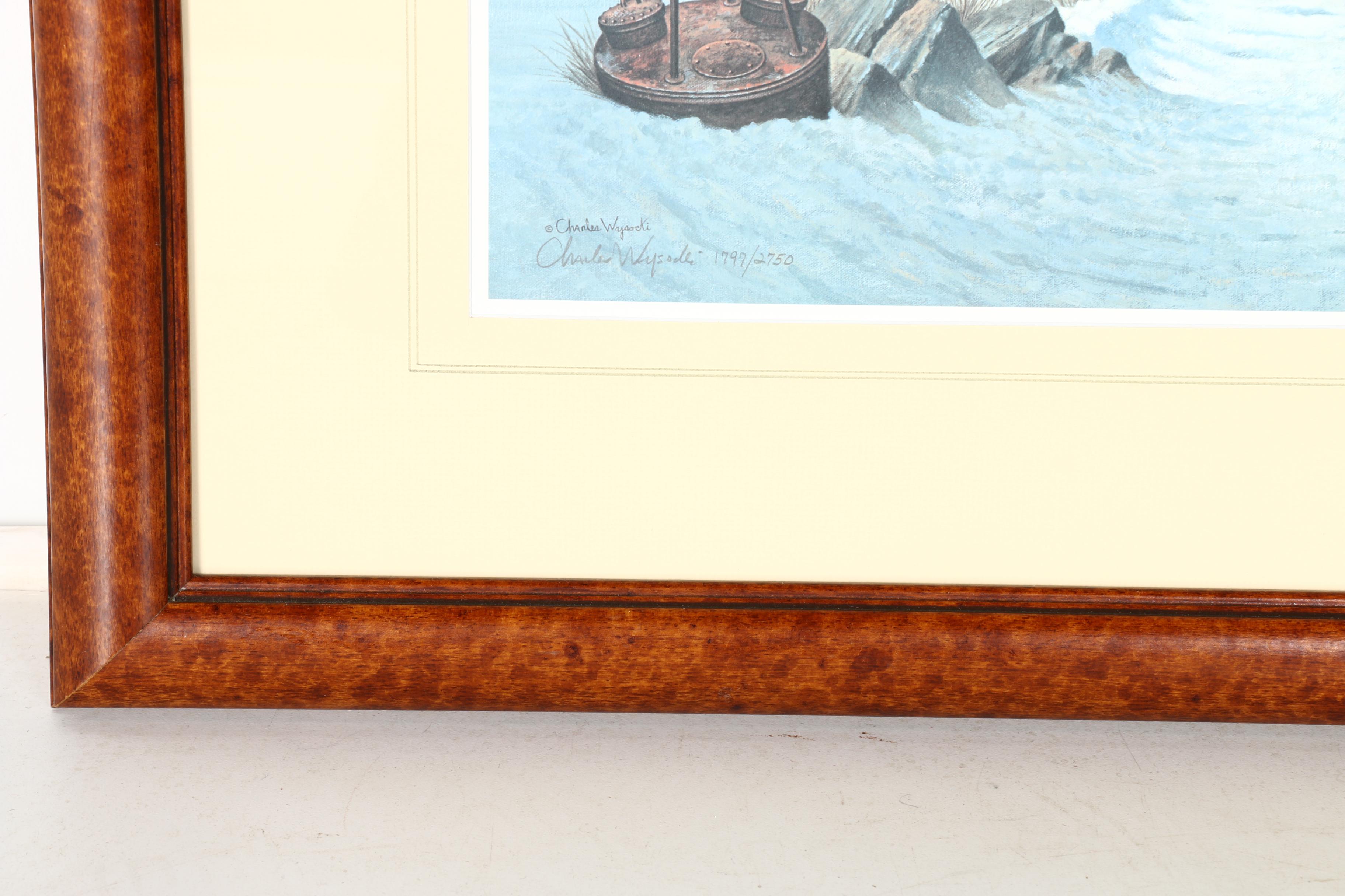 Charles Wysocki Limited Edition Offset Lithograph "Where the Buoys Are"