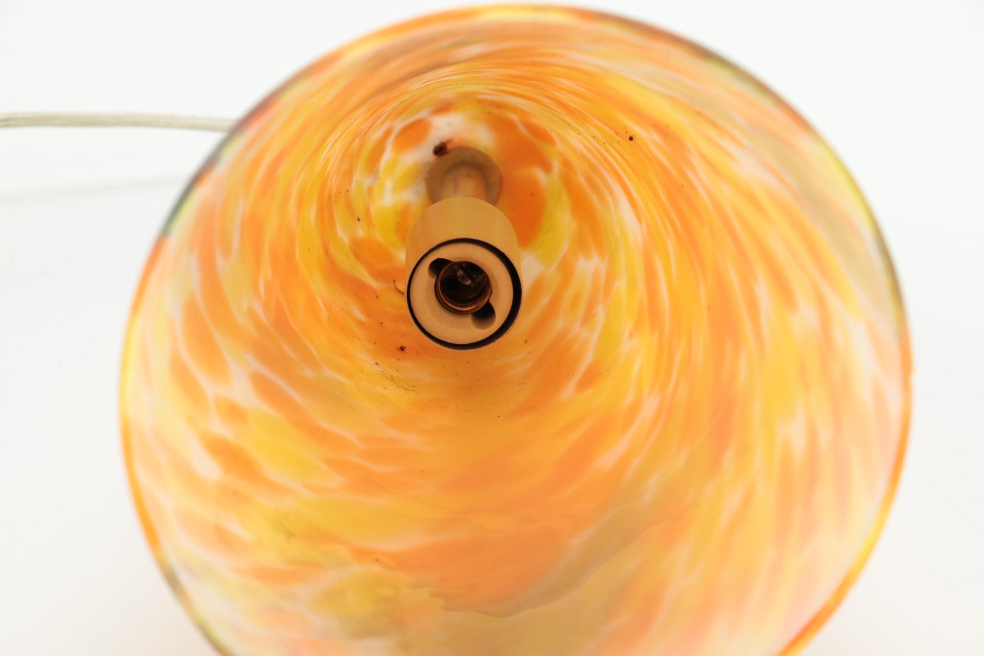 Set of Art Glass Pendant Lights