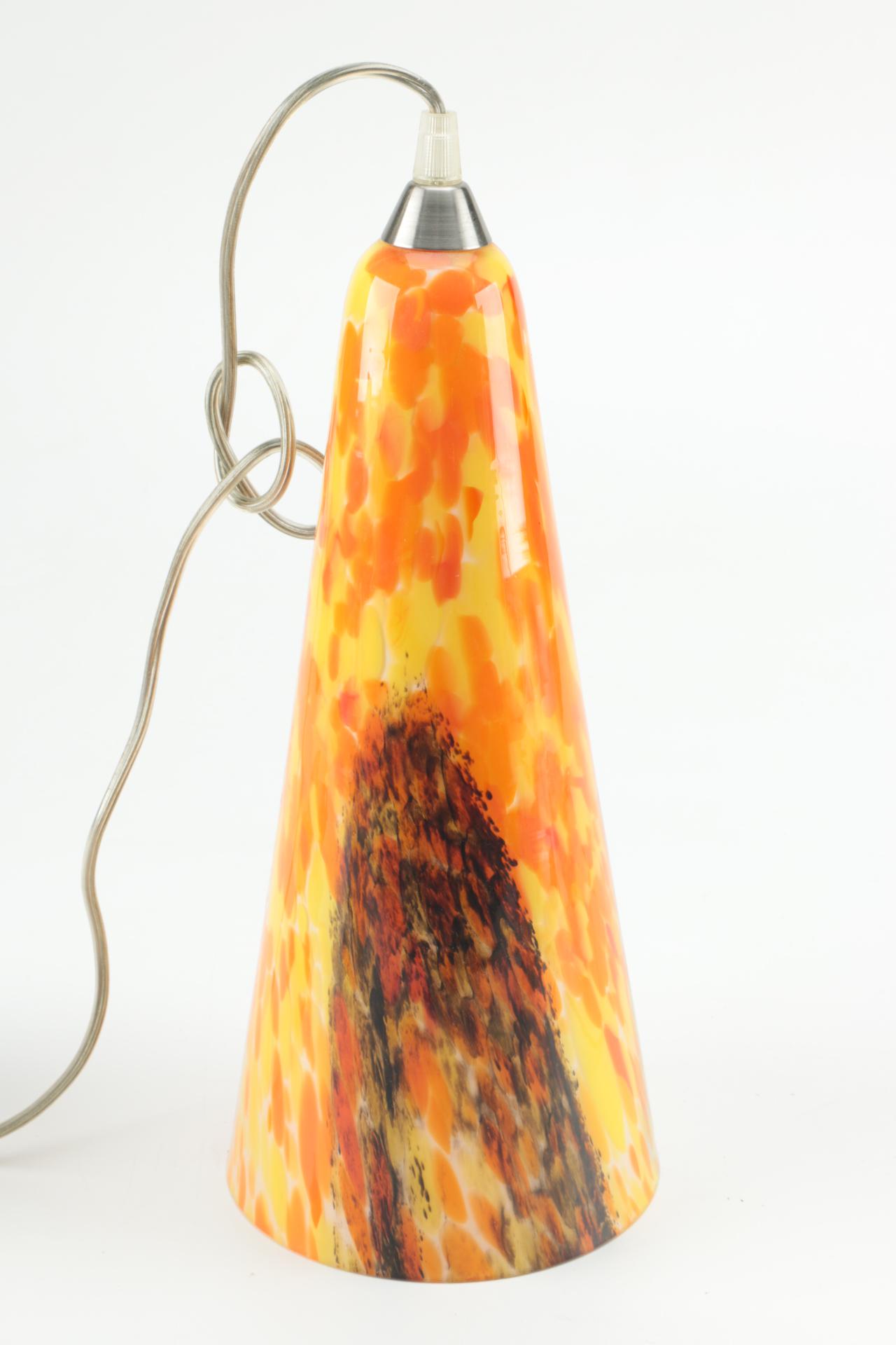 Set of Art Glass Pendant Lights