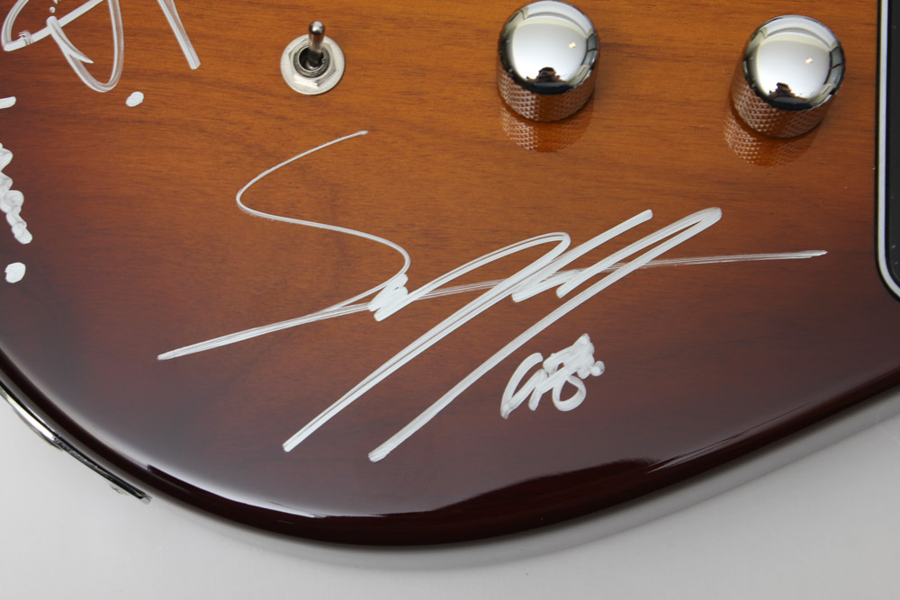Carparelli Electric Guitar Signed by South Korea's F.T. Island