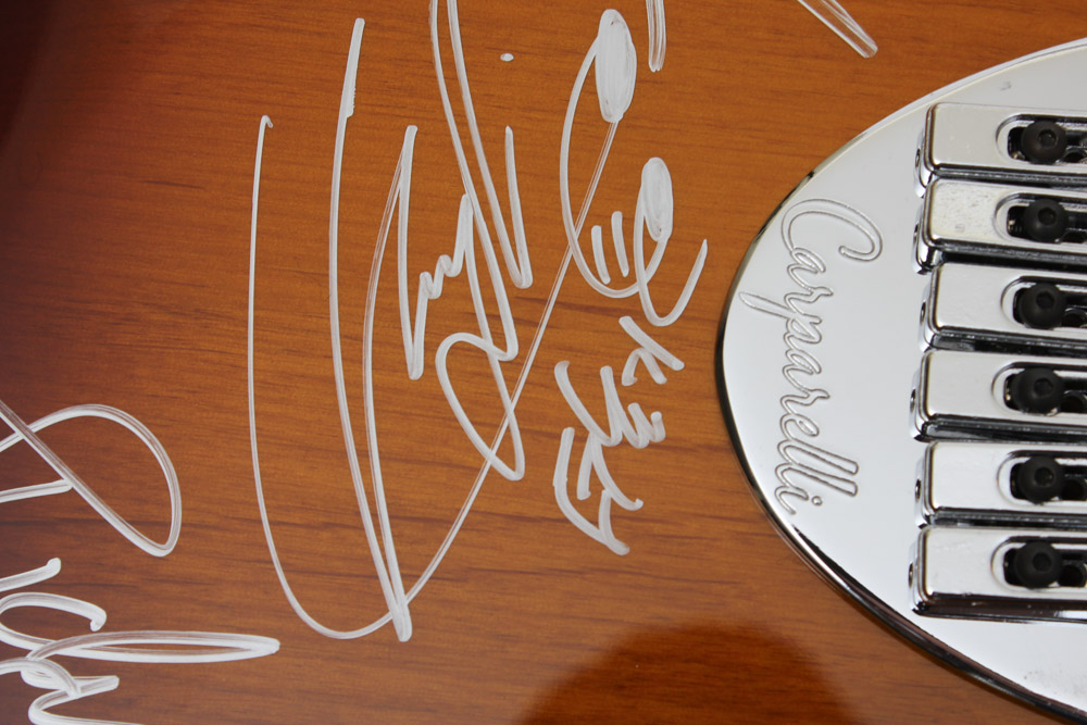 Carparelli Electric Guitar Signed by South Korea's F.T. Island