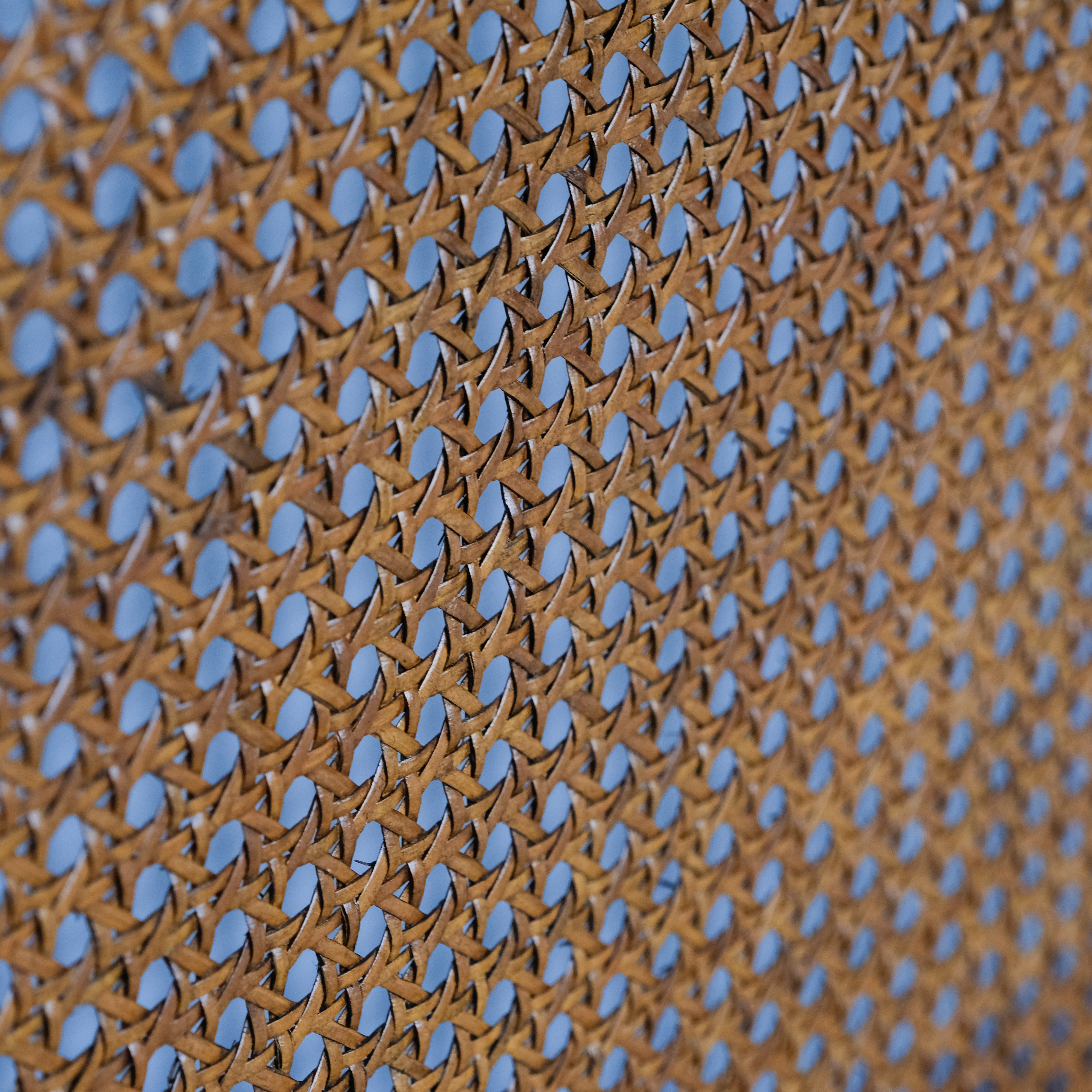 Carved Fluted Post and Caned Daybed