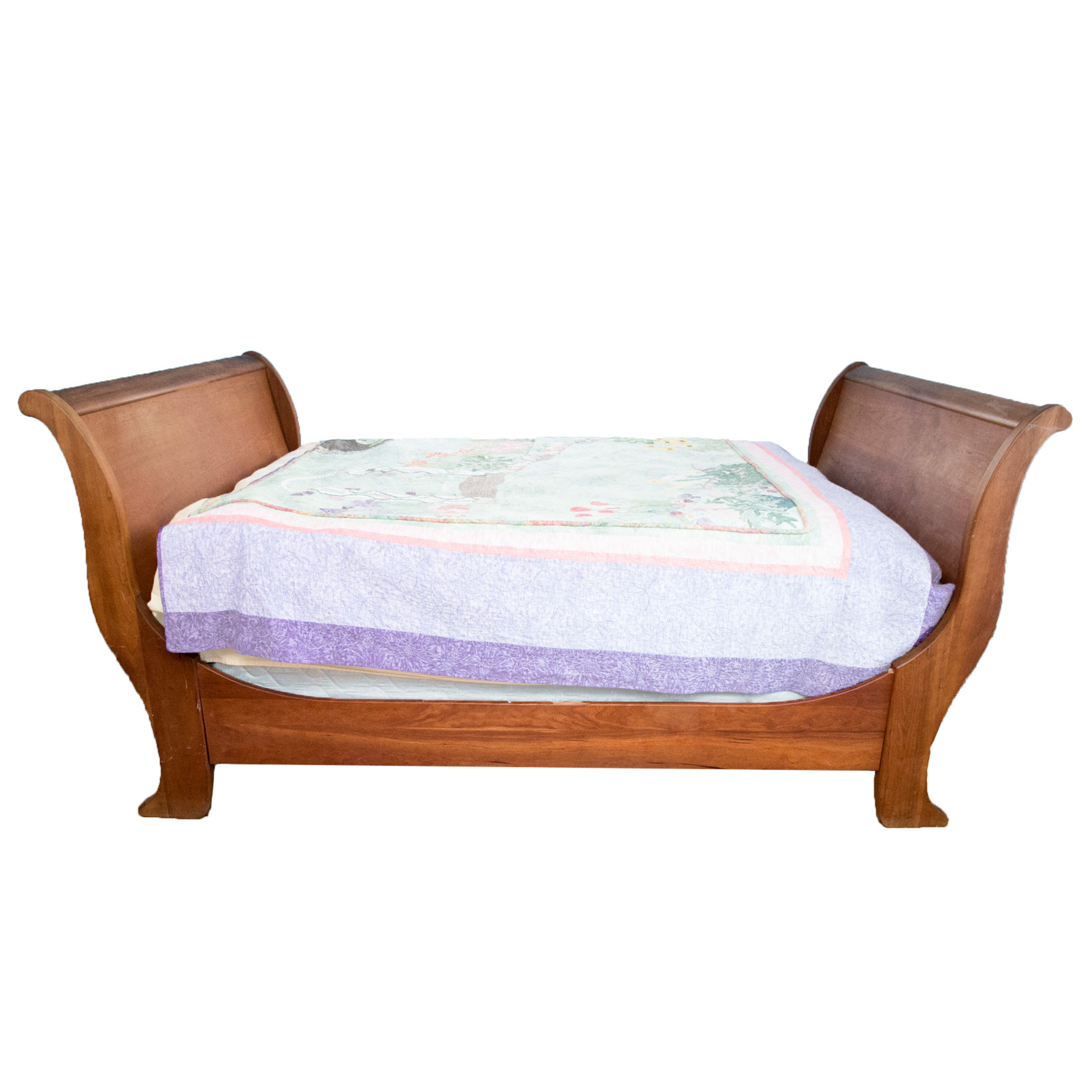 Full Size Maple Corner Cherrywood Sleigh Bed