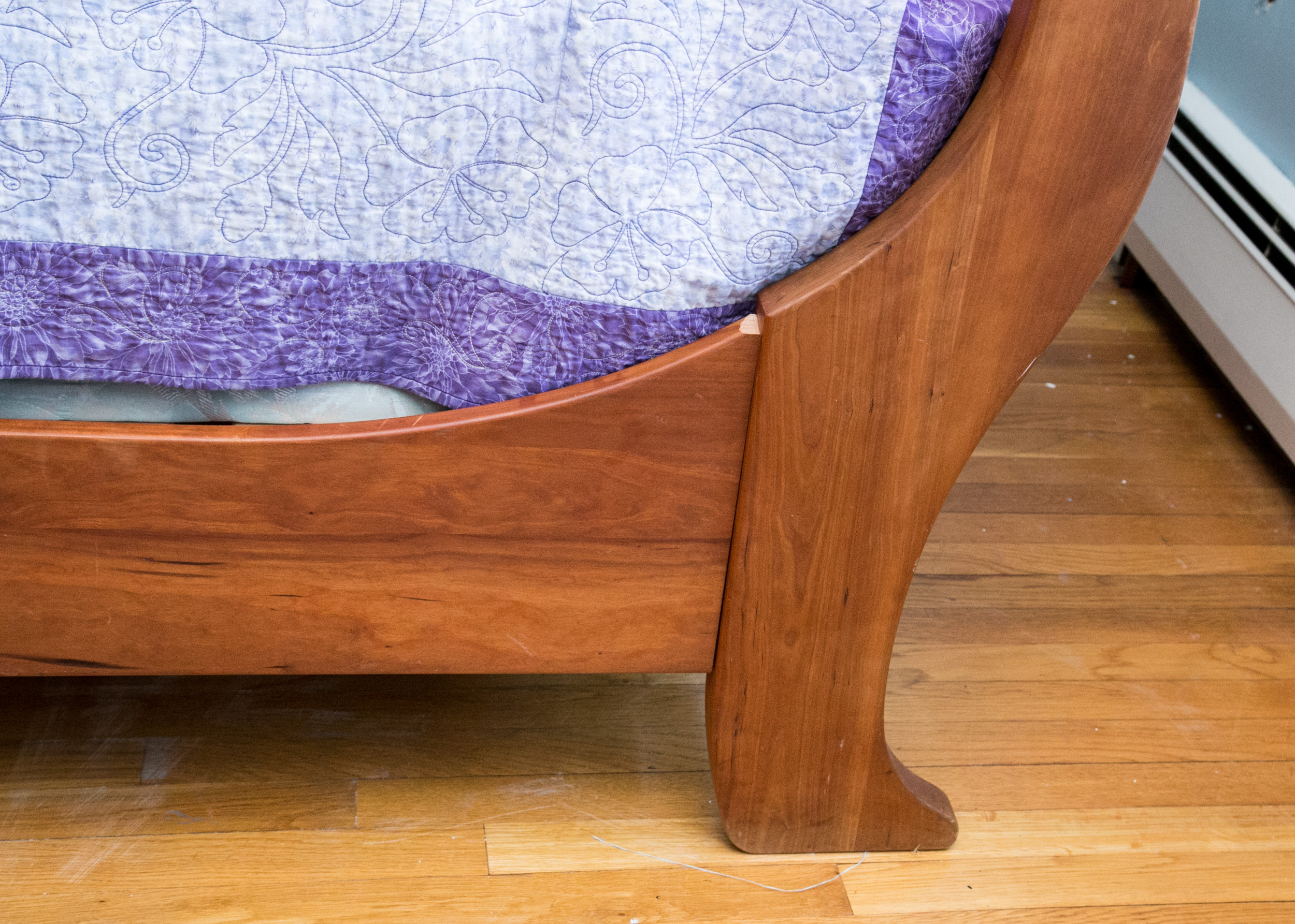 Full Size Maple Corner Cherrywood Sleigh Bed