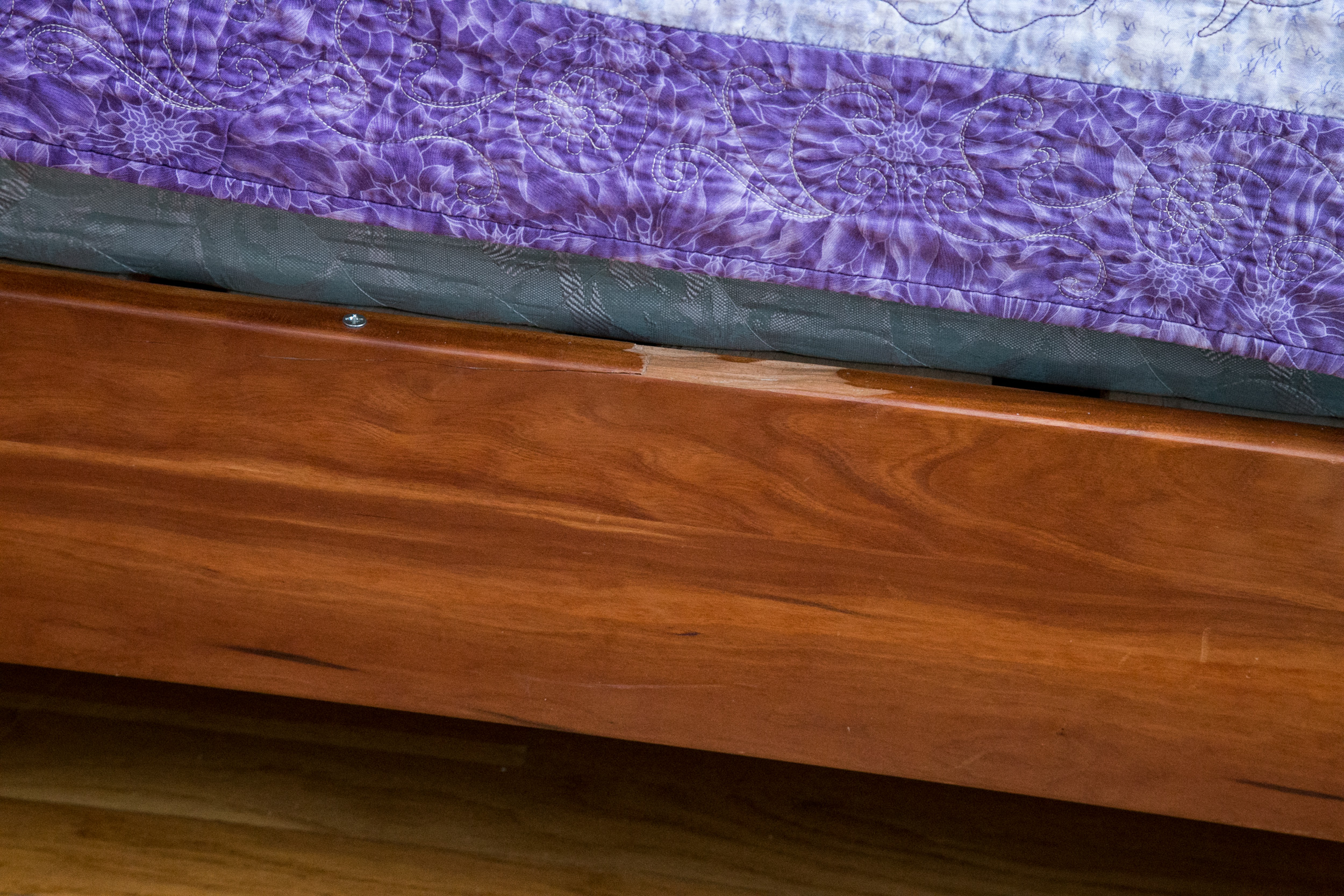 Full Size Maple Corner Cherrywood Sleigh Bed