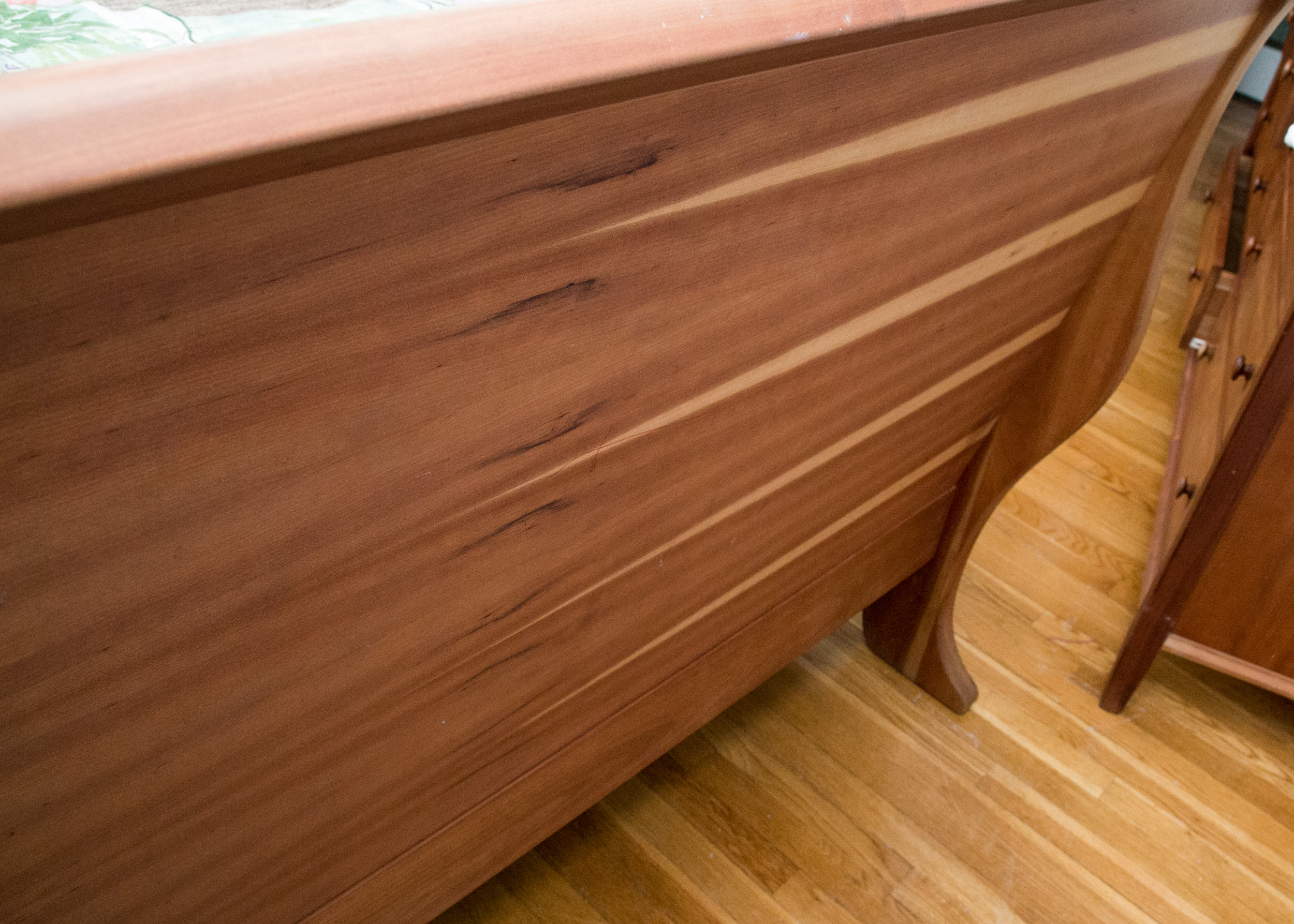 Full Size Maple Corner Cherrywood Sleigh Bed