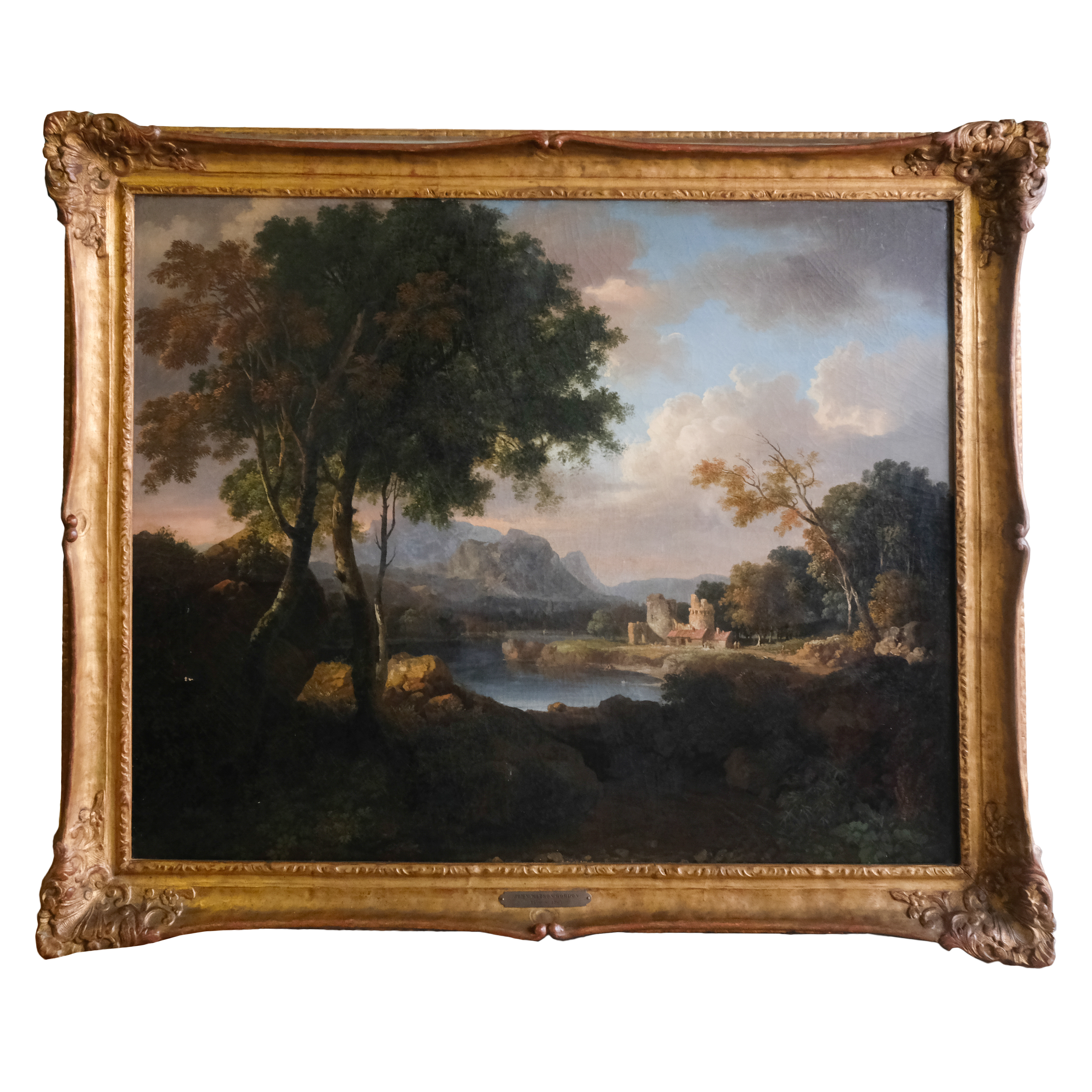19th Century John Watson Gordon Oil on Canvas Landscape Scene