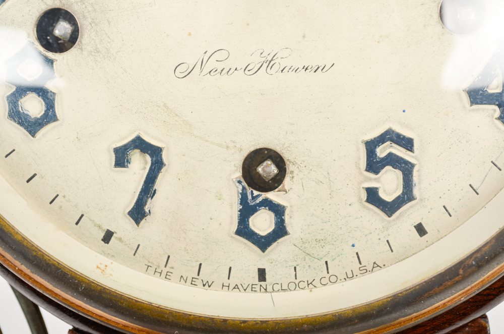 1920s New Haven Winsome "Mt Vernon" Églomisé Banjo Clock