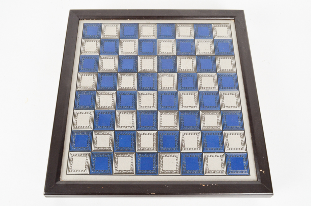 Pewter American Civil War Chess Set by The Franklin Mint
