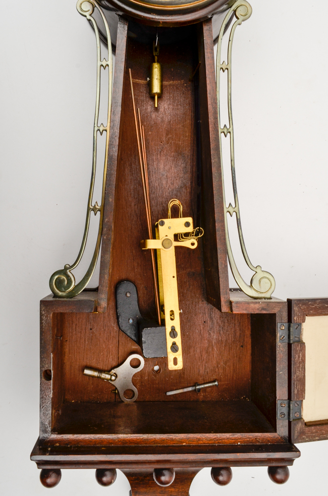 1920s New Haven Winsome "Mt Vernon" Églomisé Banjo Clock