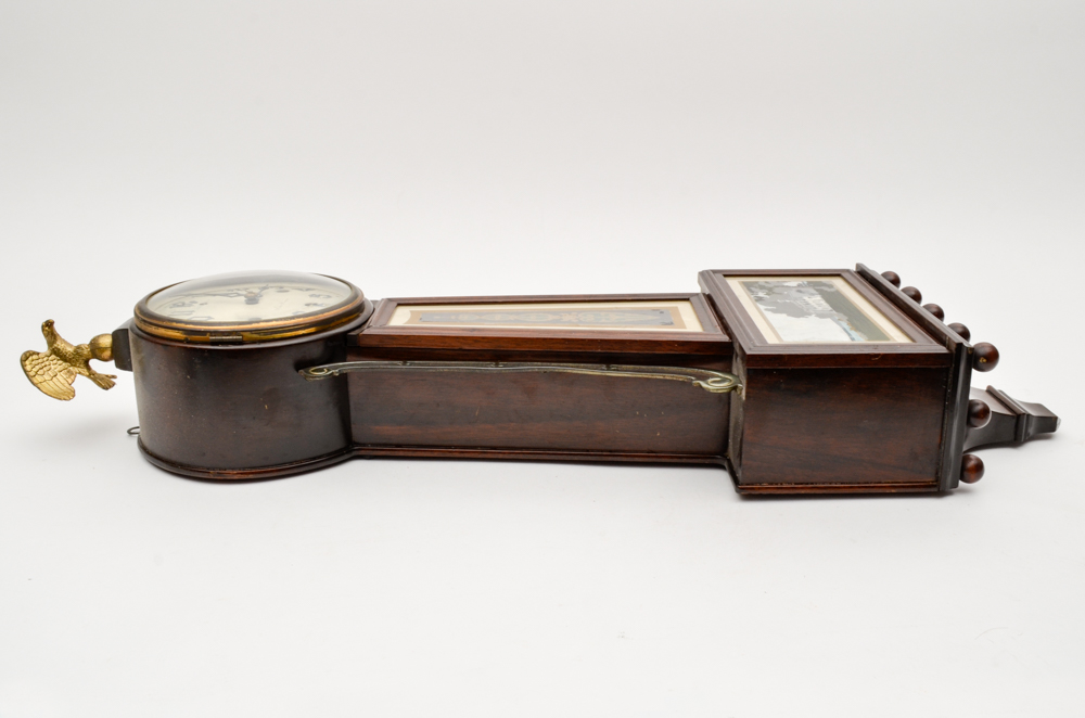 1920s New Haven Winsome "Mt Vernon" Églomisé Banjo Clock