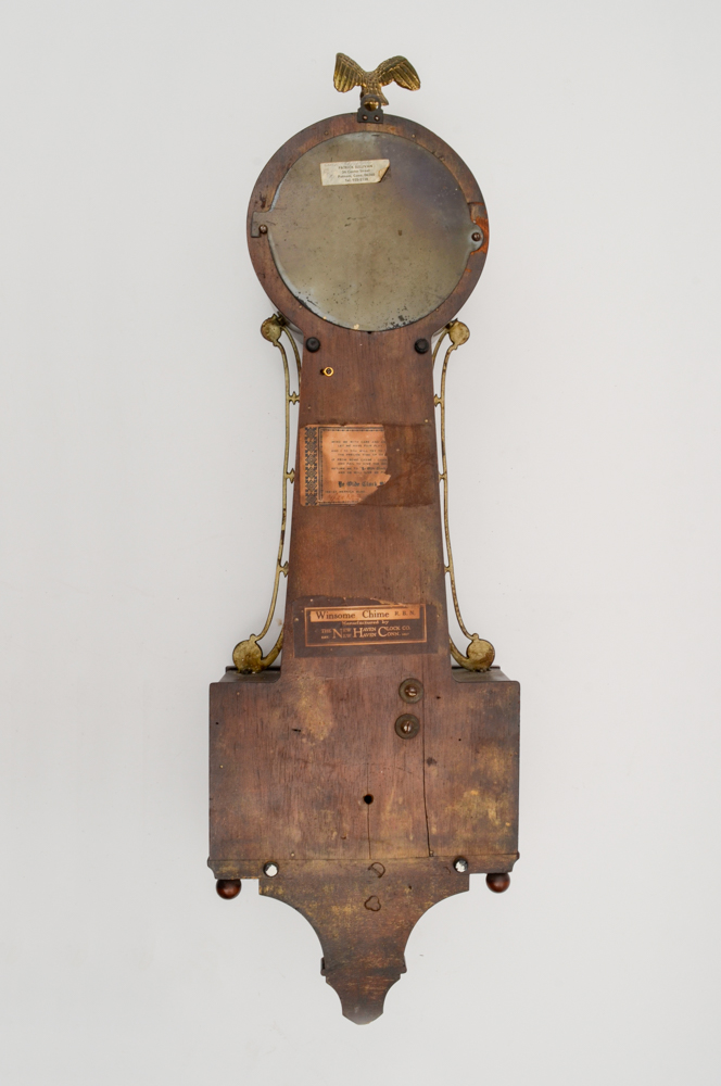 1920s New Haven Winsome "Mt Vernon" Églomisé Banjo Clock