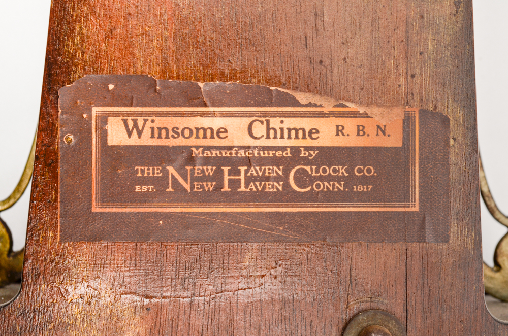 1920s New Haven Winsome "Mt Vernon" Églomisé Banjo Clock