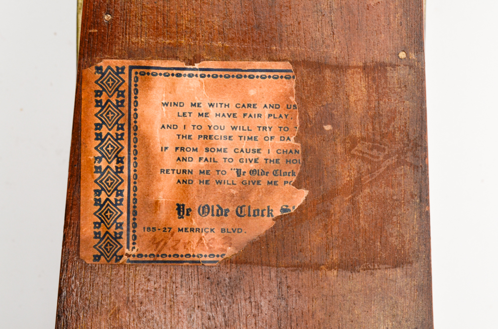 1920s New Haven Winsome "Mt Vernon" Églomisé Banjo Clock