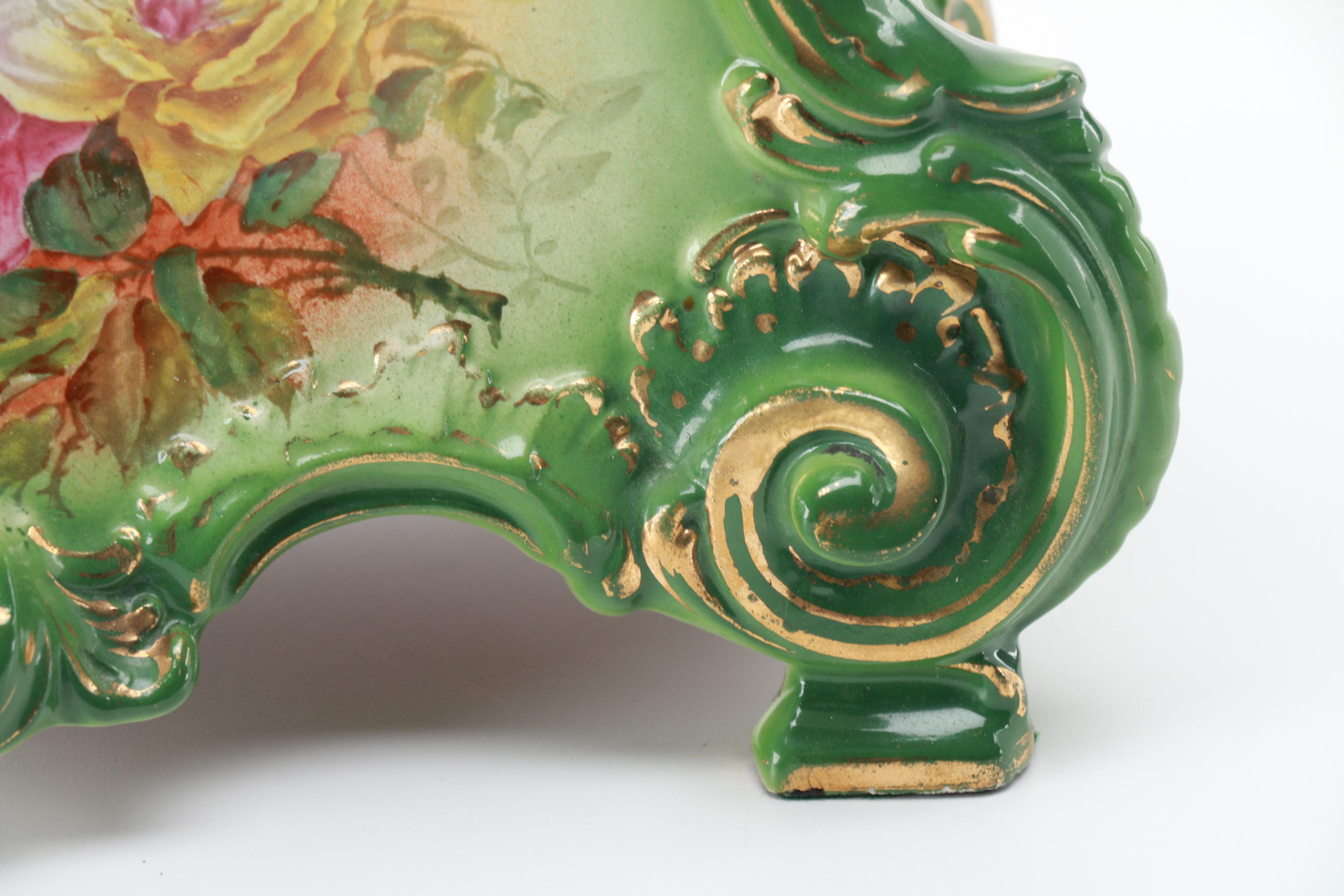 Ansonia Royal Bonn "La Manche" Porcelain Mantel Clock