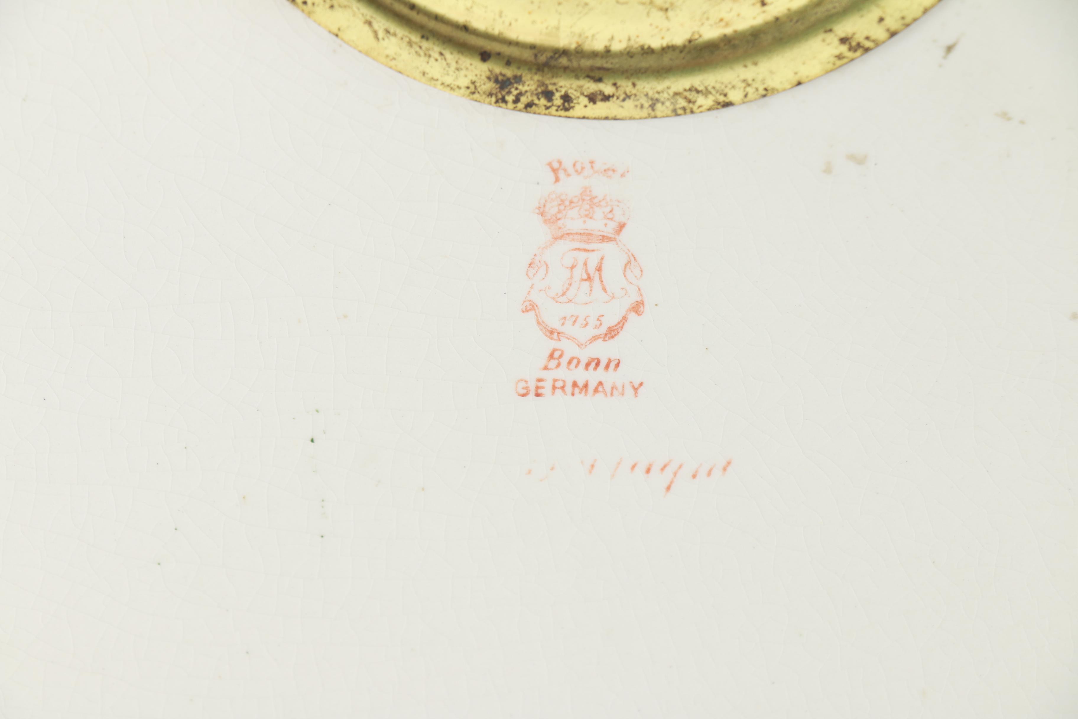 Ansonia Royal Bonn "La Manche" Porcelain Mantel Clock