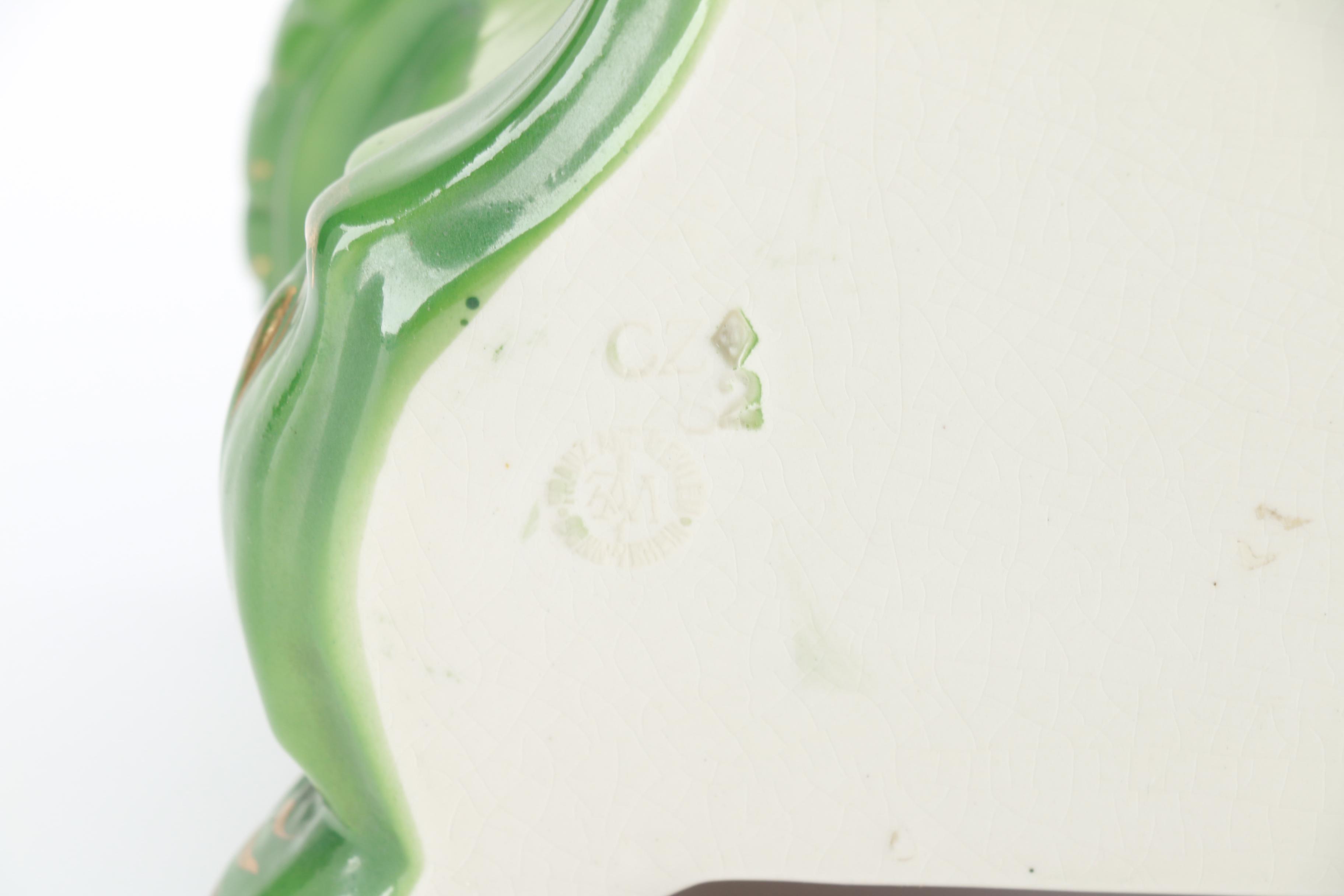 Ansonia Royal Bonn "La Manche" Porcelain Mantel Clock