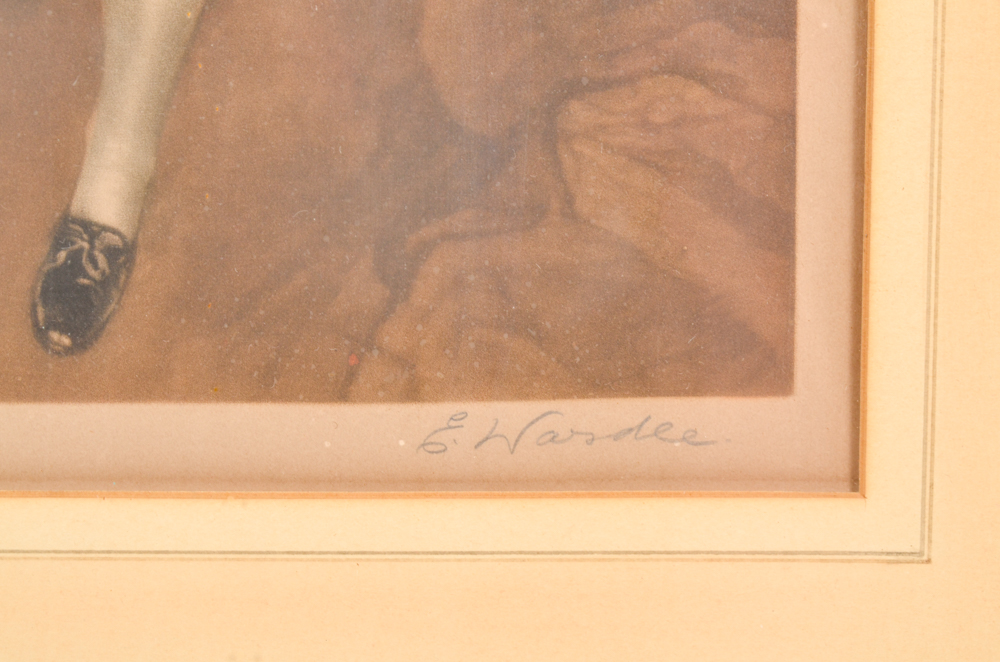 Colored Mezzotint After Thomas Lawrence, Titled "Master Lambton; The Red Boy"