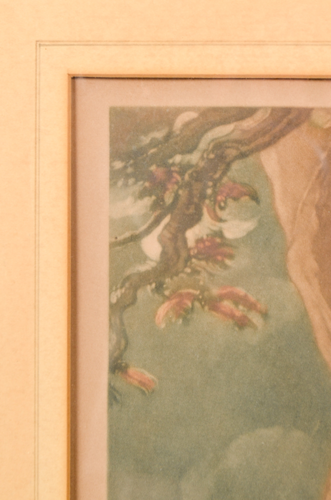 Colored Mezzotint After Thomas Lawrence, Titled "Master Lambton; The Red Boy"