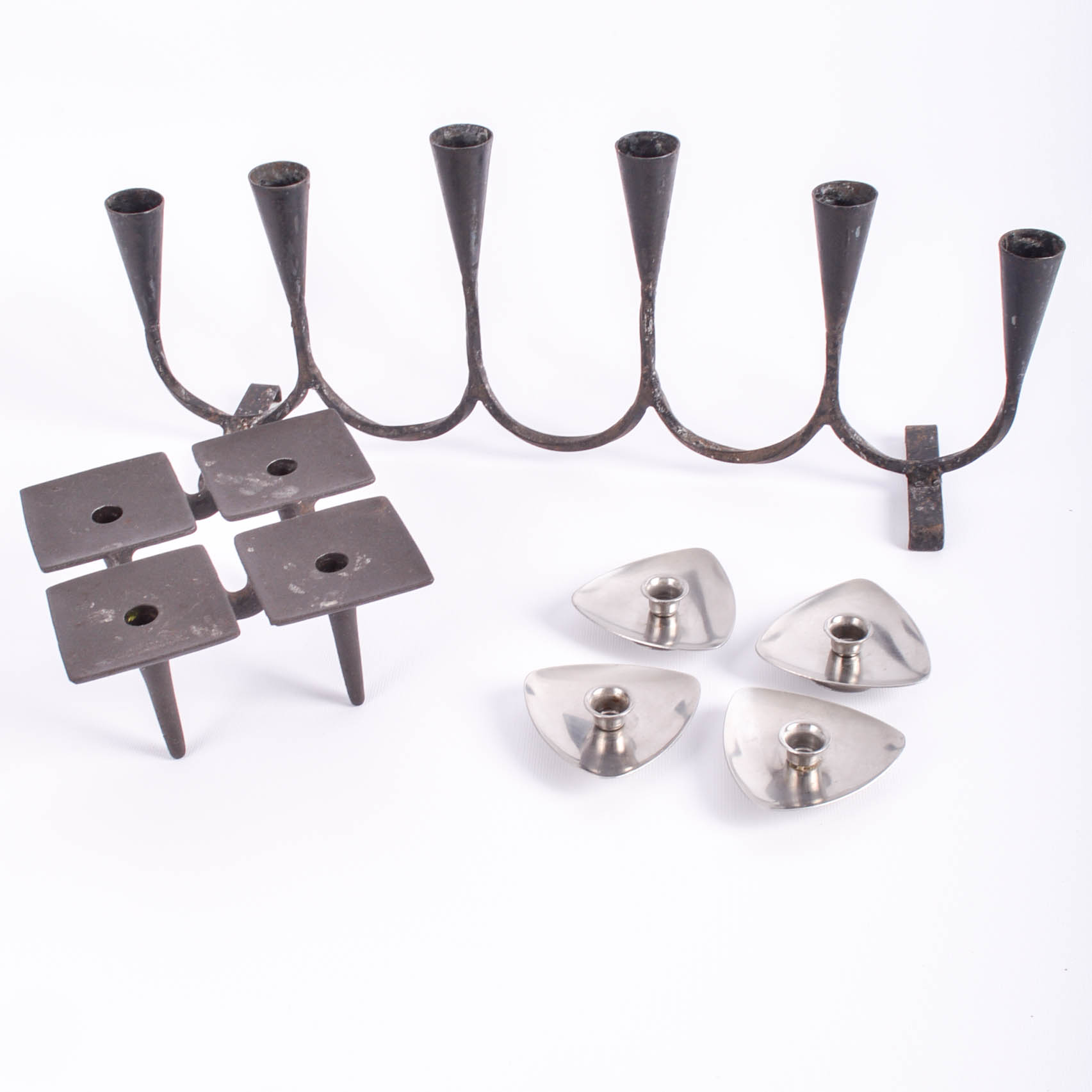 Vintage Dansk and Lundtofte Candleholders