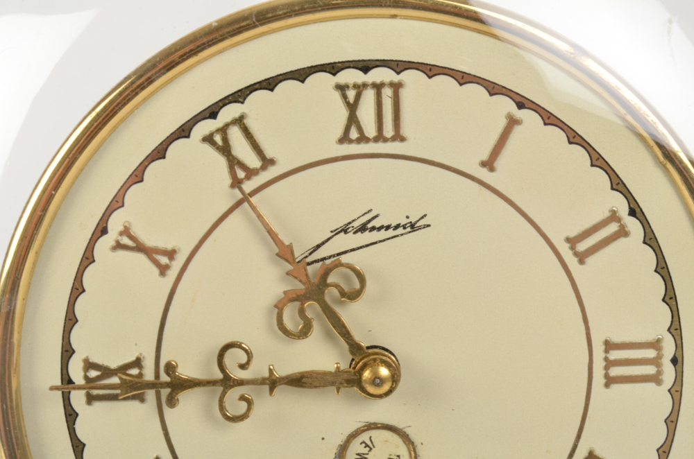 Vintage W. & A. Schmid-Schlenker Jr. Seven Jewel Anniversary Clock