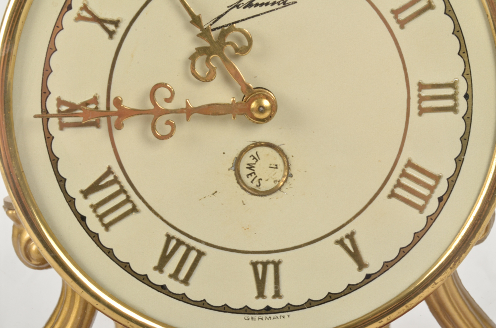 Vintage W. & A. Schmid-Schlenker Jr. Seven Jewel Anniversary Clock