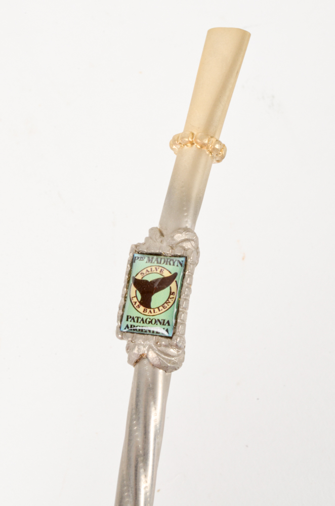 Vintage Long Pipe and Two Yerba Mate Bombilla Spoons