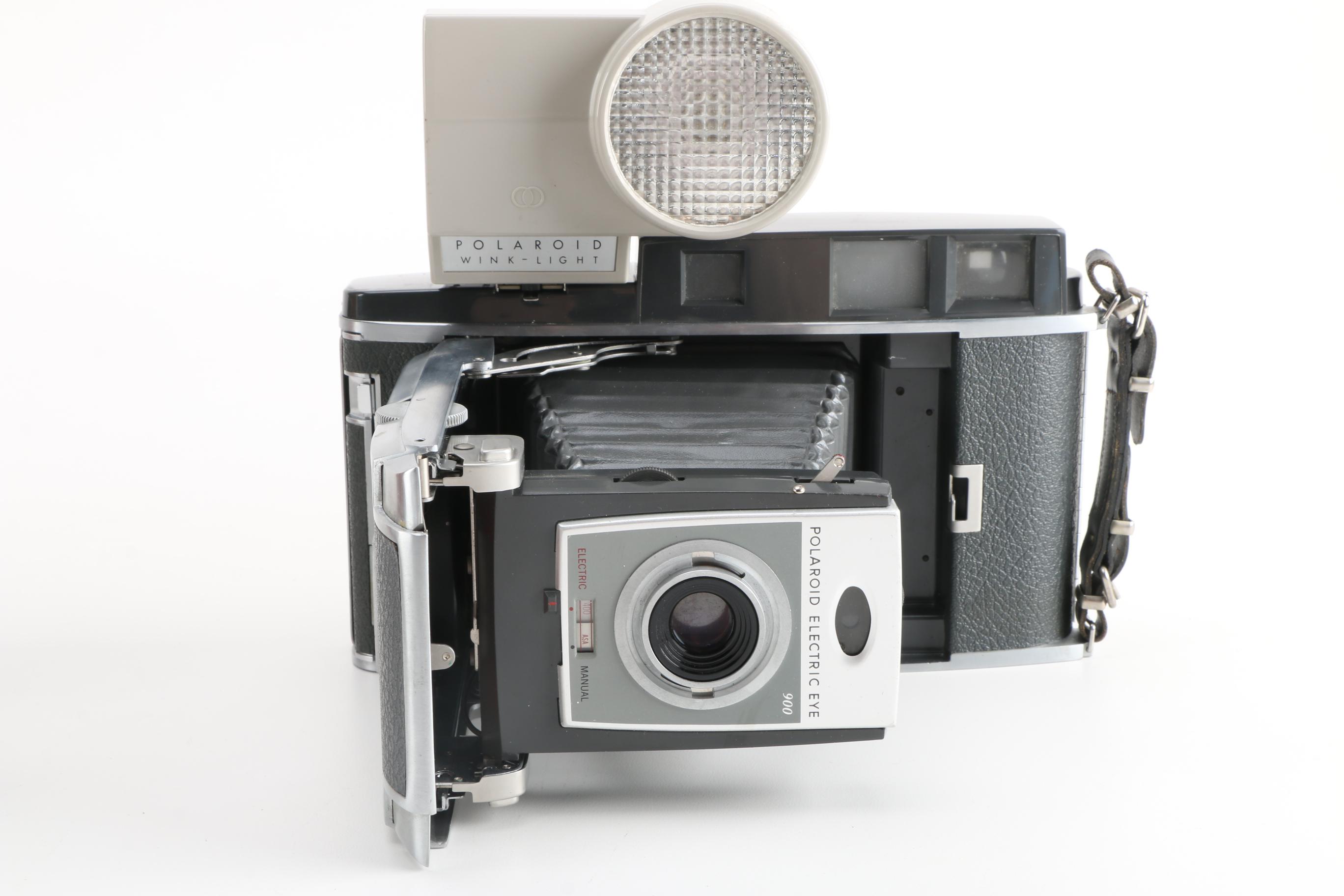 Polaroid 900 Electric Eye Land Camera and Accessories