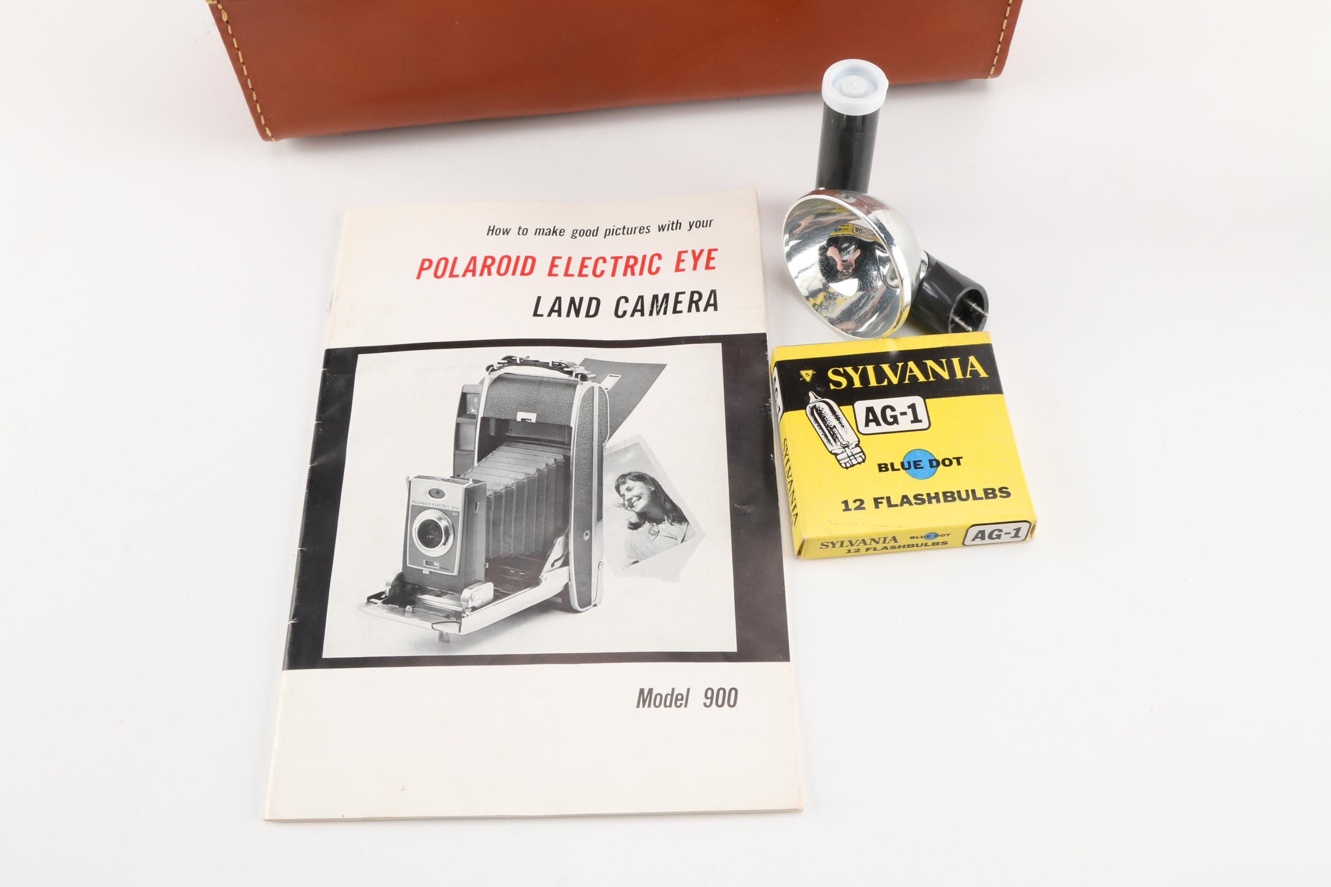 Polaroid 900 Electric Eye Land Camera and Accessories