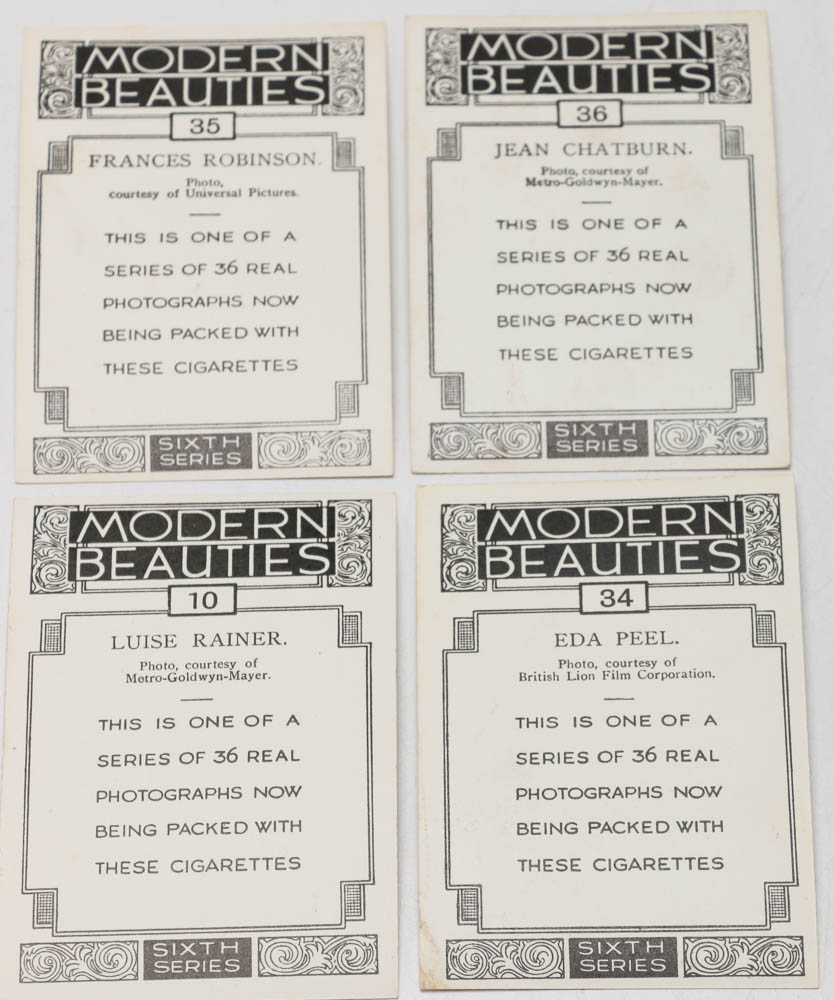 1938 British American Tobacco Cards "Modern Beauties" Set