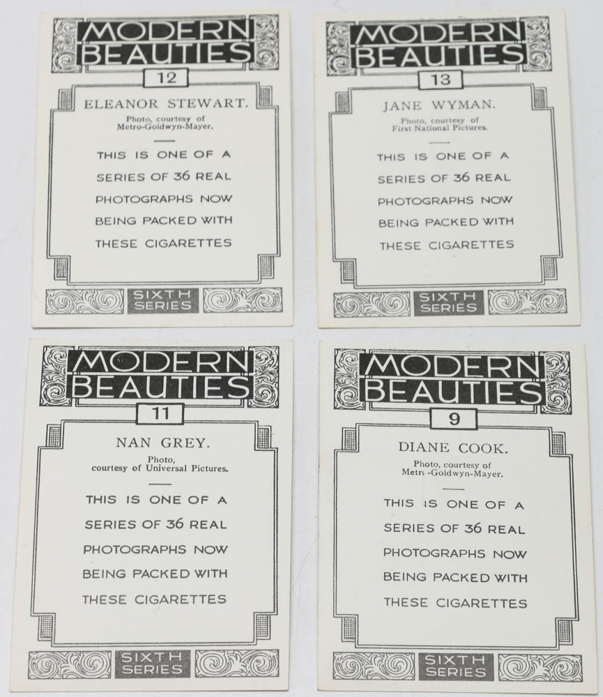 1938 British American Tobacco Cards "Modern Beauties" Set