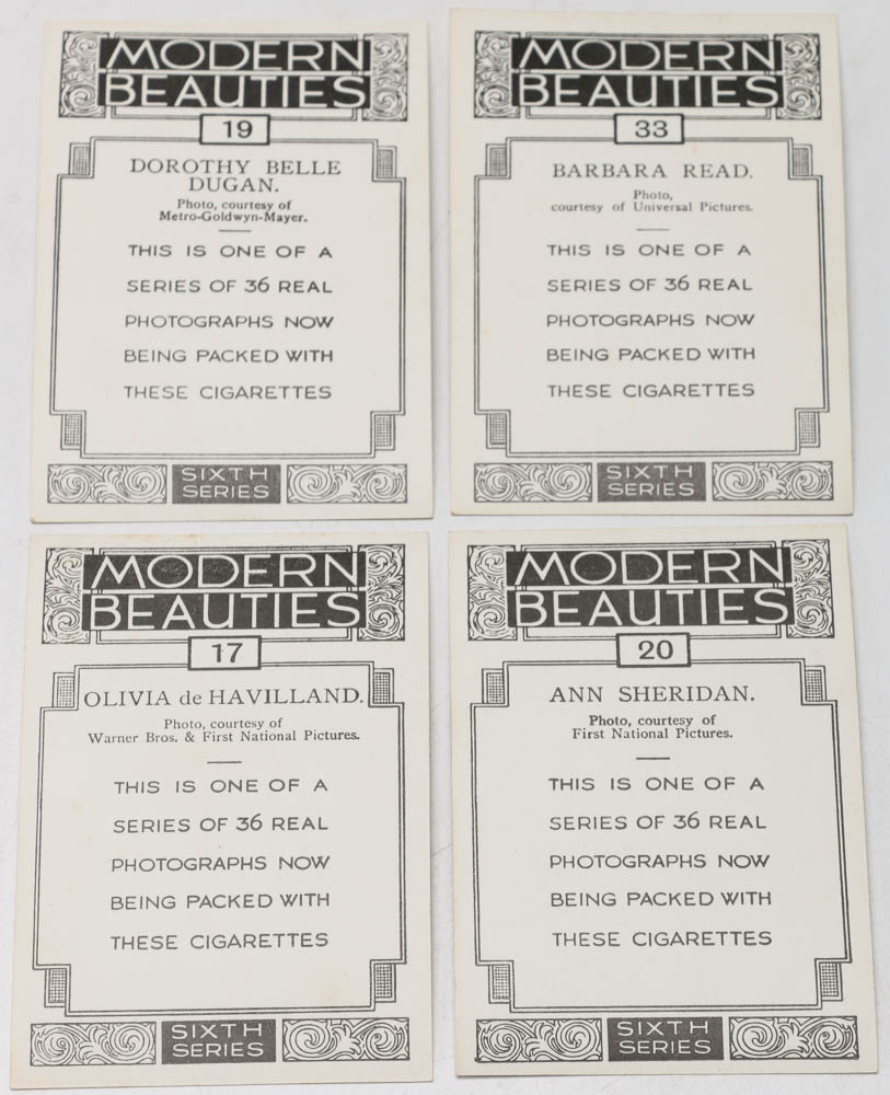 1938 British American Tobacco Cards "Modern Beauties" Set