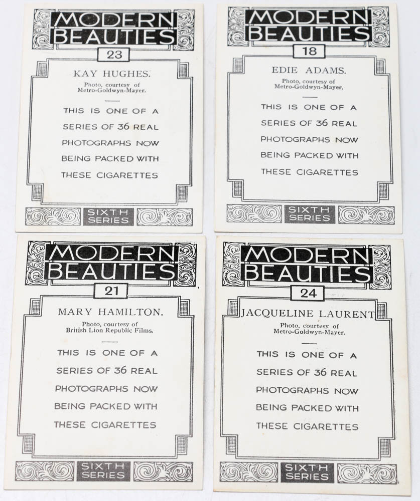 1938 British American Tobacco Cards "Modern Beauties" Set
