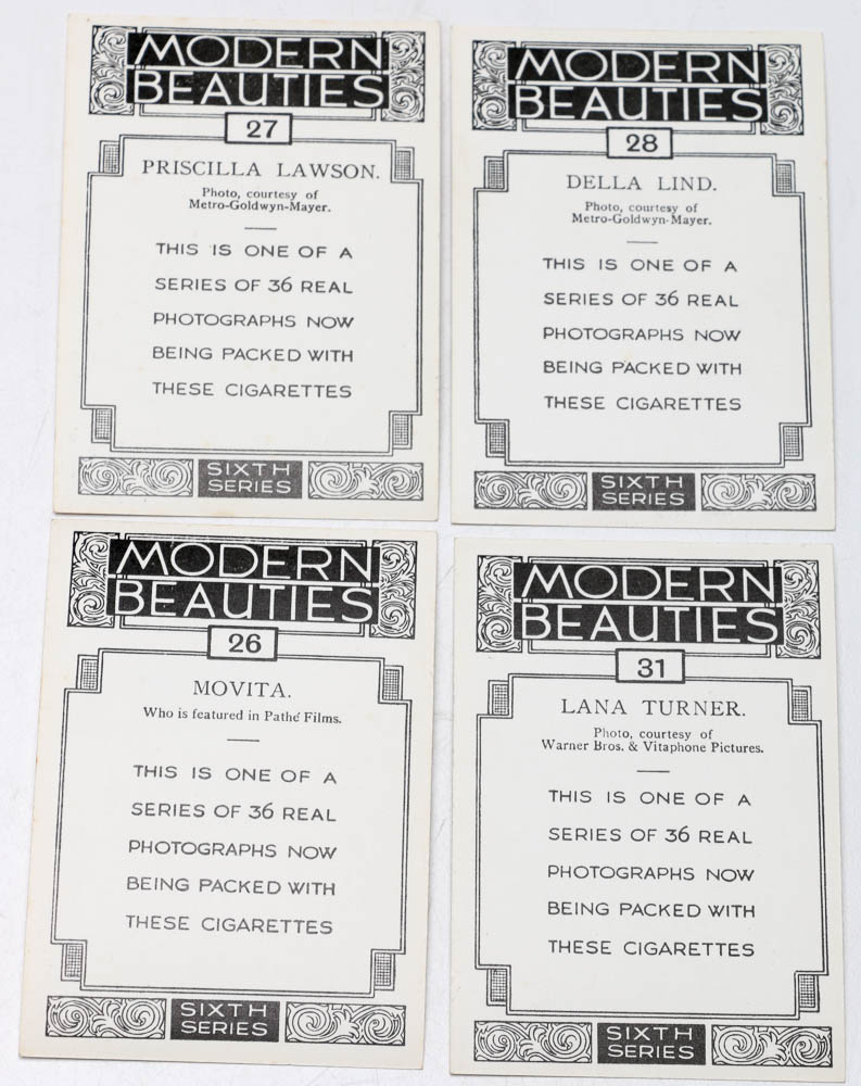 1938 British American Tobacco Cards "Modern Beauties" Set
