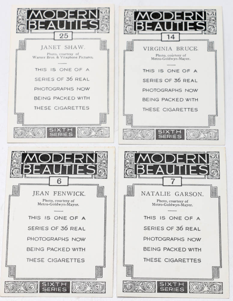 1938 British American Tobacco Cards "Modern Beauties" Set