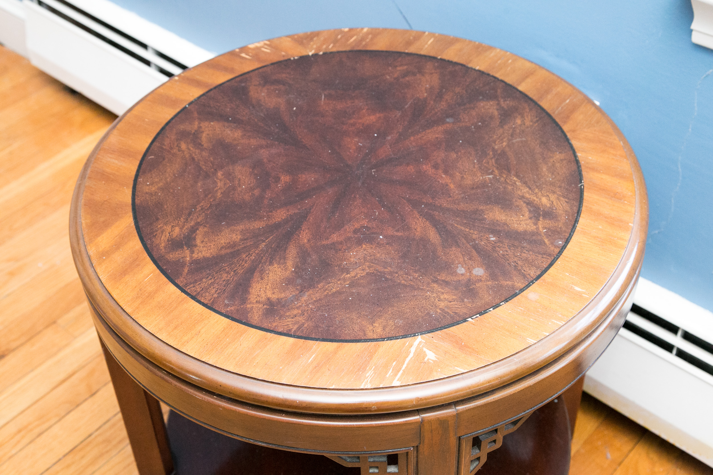 Drexel Mahogany Chinese Chippendale Style End Table