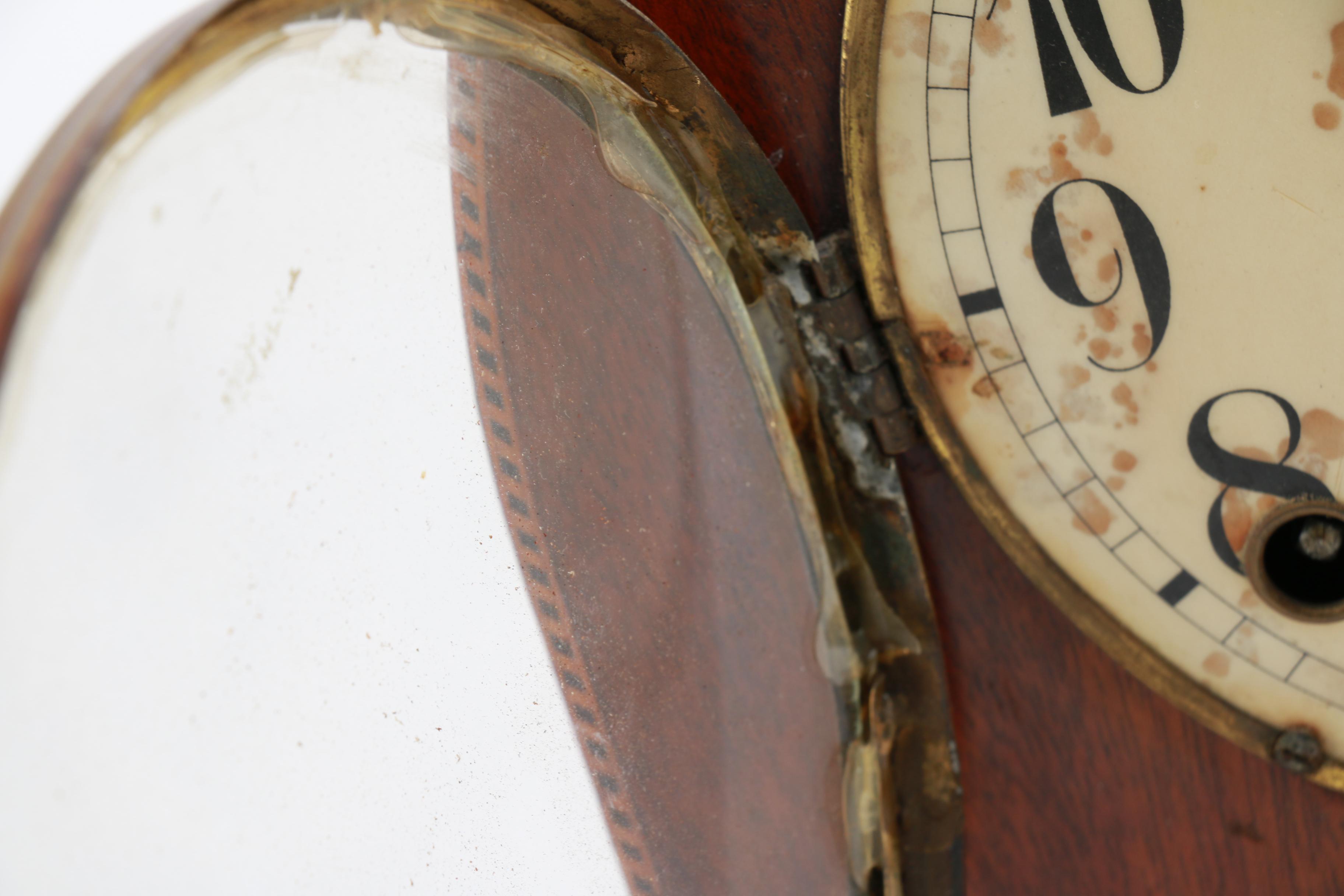 Antique Gilbert Clock Company Bedford Wooden Clock with Winding Key
