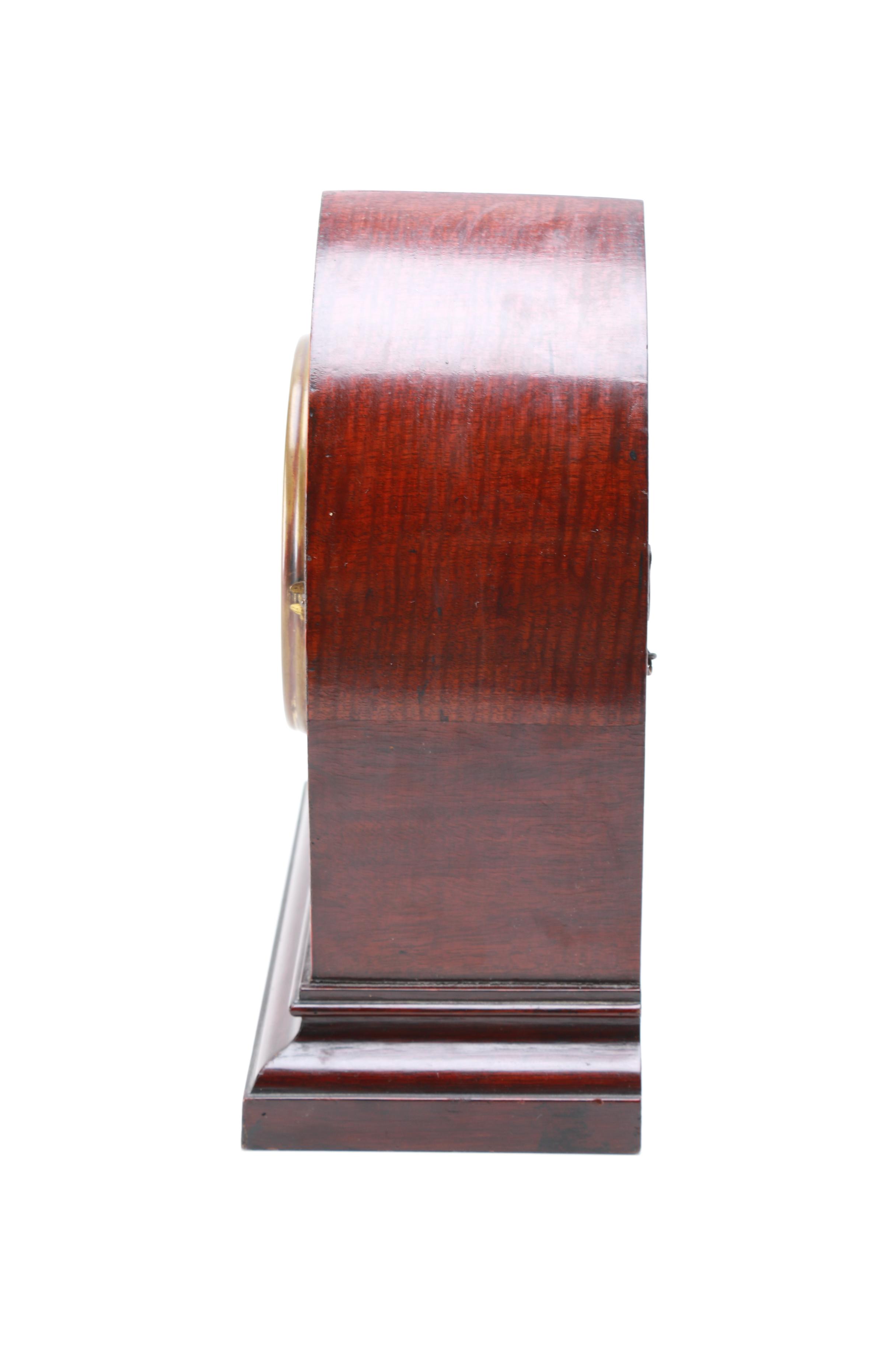 Antique Gilbert Clock Company Bedford Wooden Clock with Winding Key