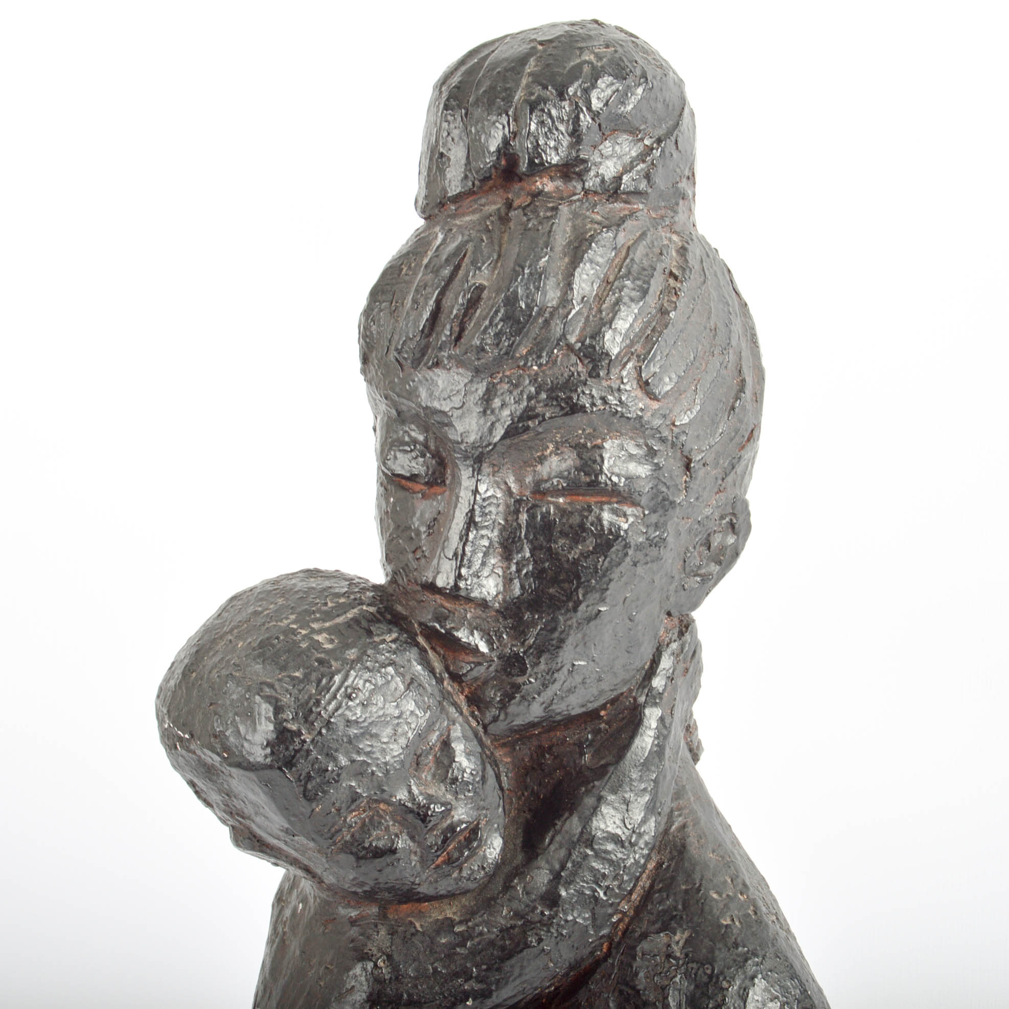 Vintage Mother and Child Sculpture