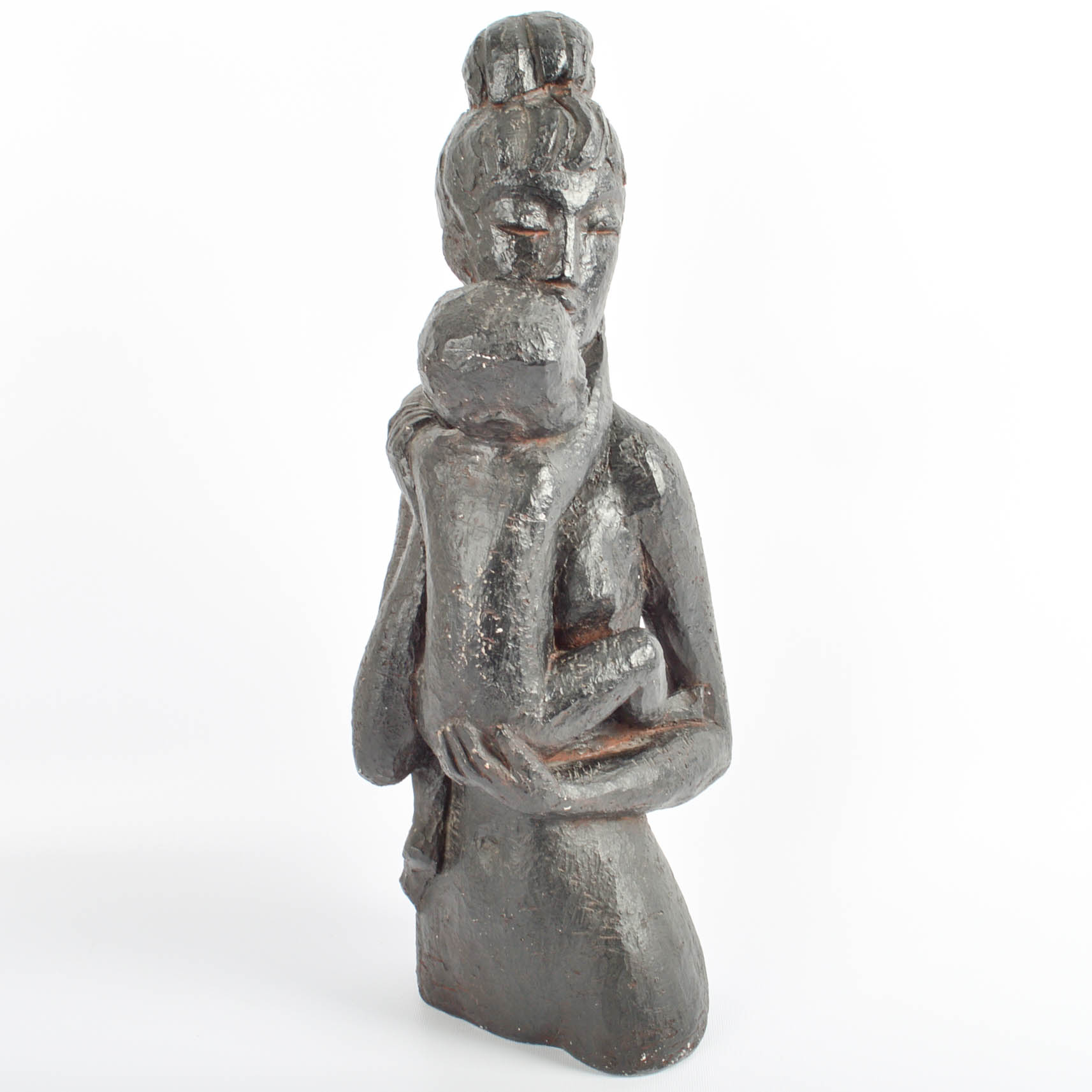 Vintage Mother and Child Sculpture