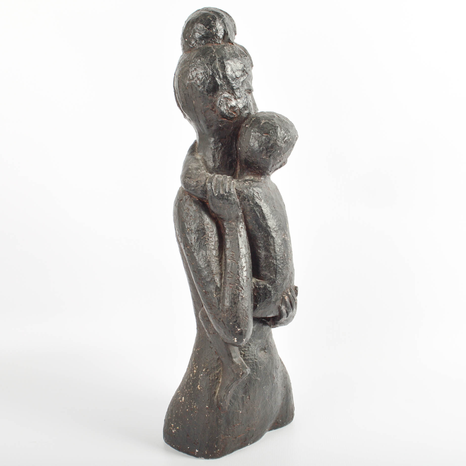 Vintage Mother and Child Sculpture