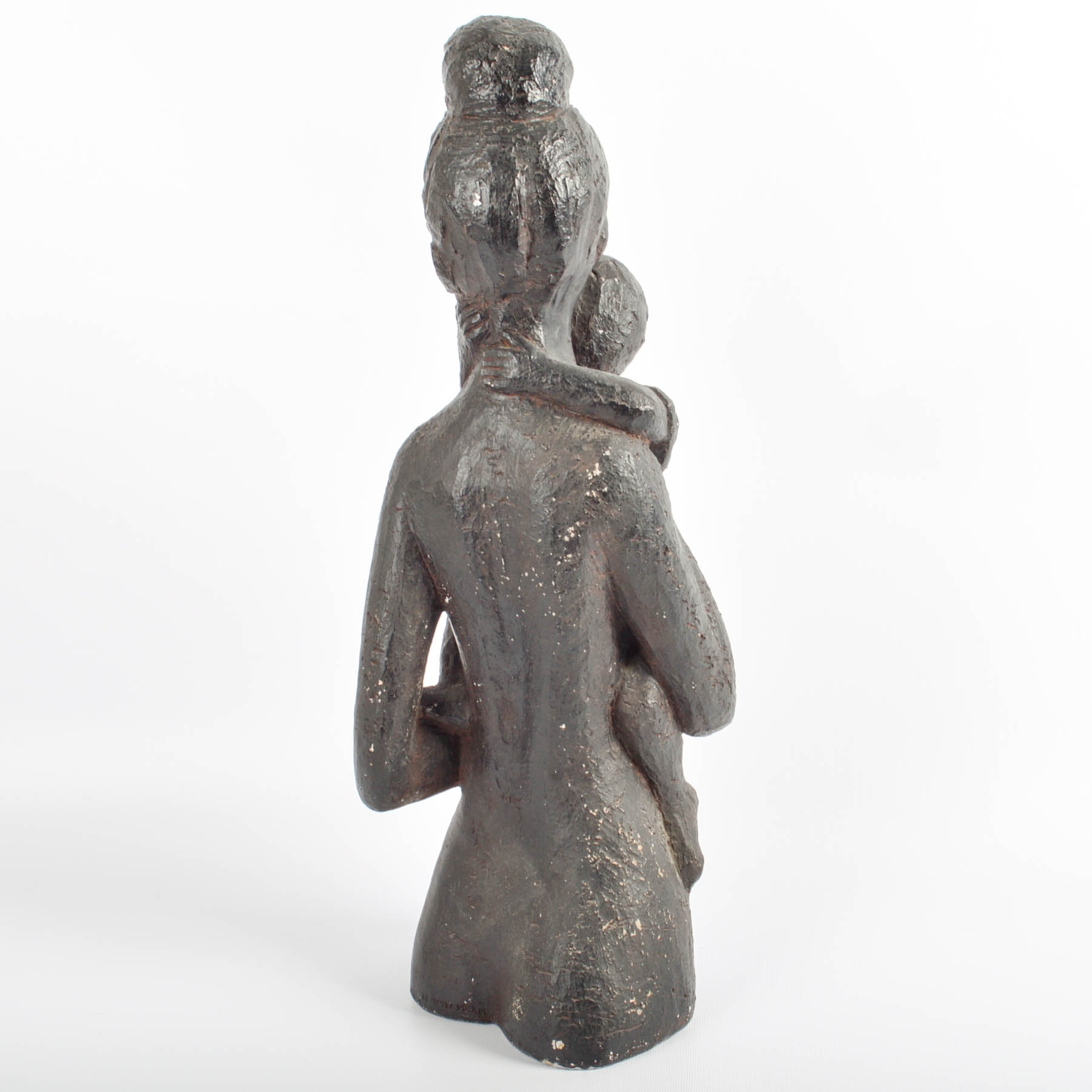 Vintage Mother and Child Sculpture