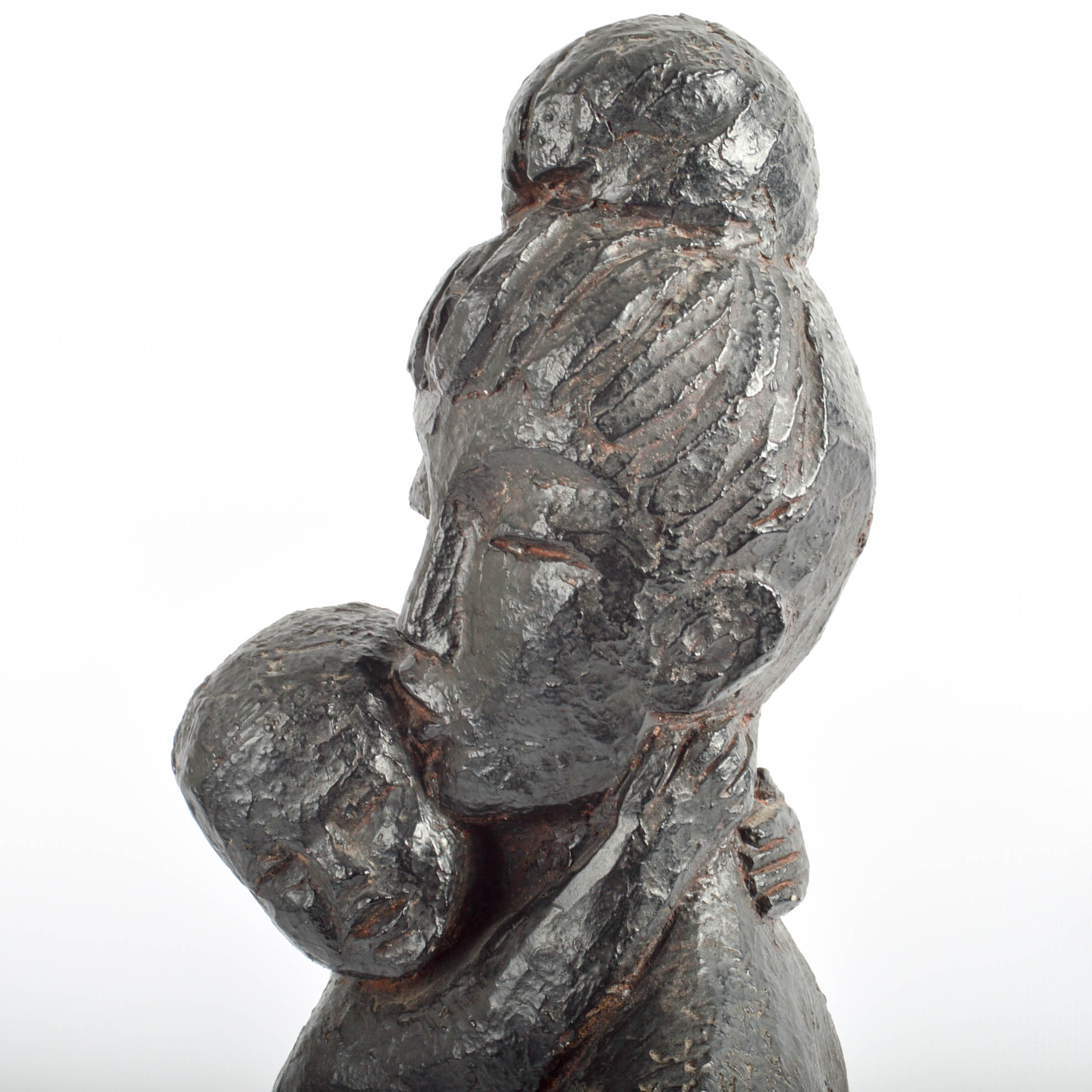 Vintage Mother and Child Sculpture