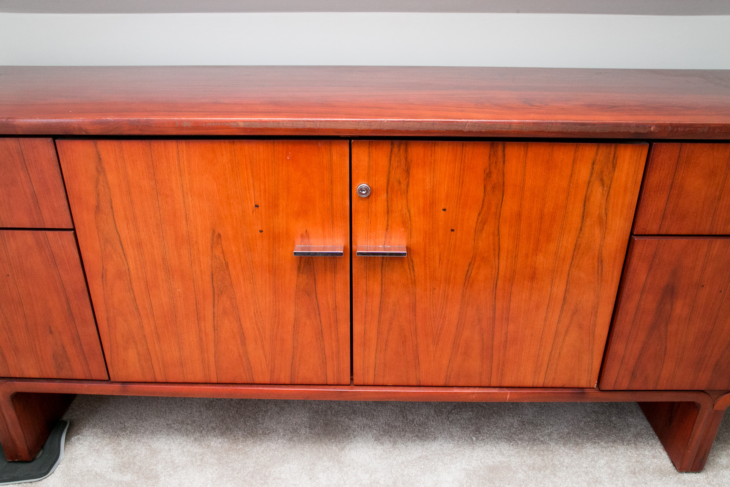Mid Century Modern Rosewood Credenza by BiltRite Elite