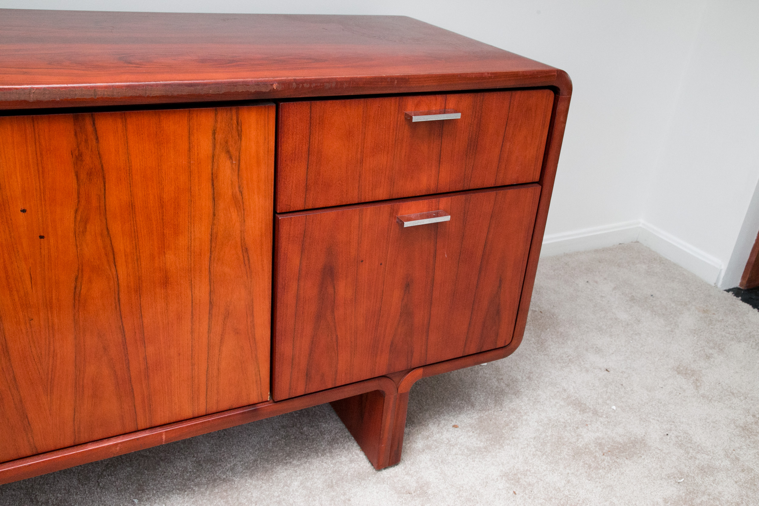 Mid Century Modern Rosewood Credenza by BiltRite Elite