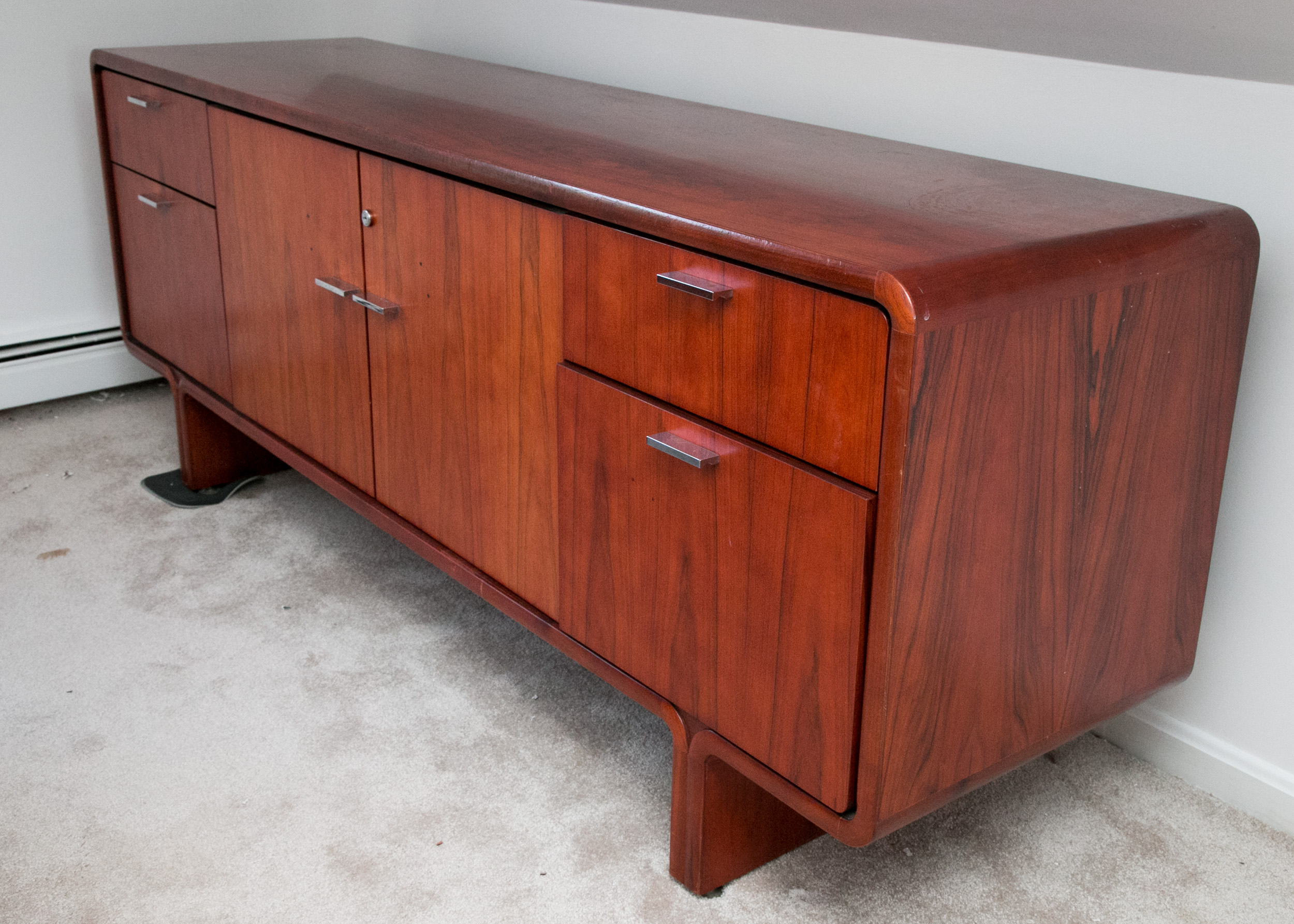 Mid Century Modern Rosewood Credenza by BiltRite Elite