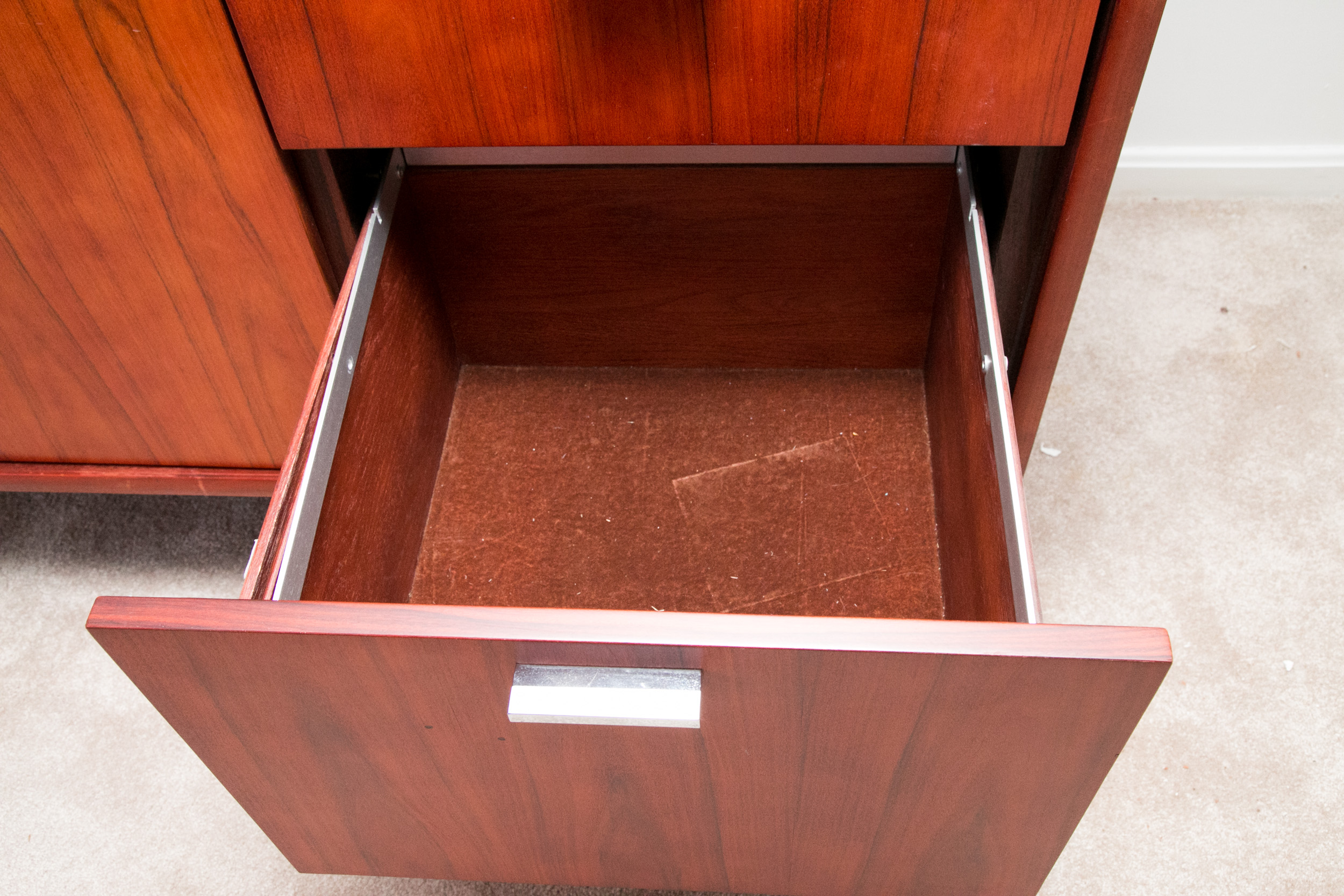 Mid Century Modern Rosewood Credenza by BiltRite Elite